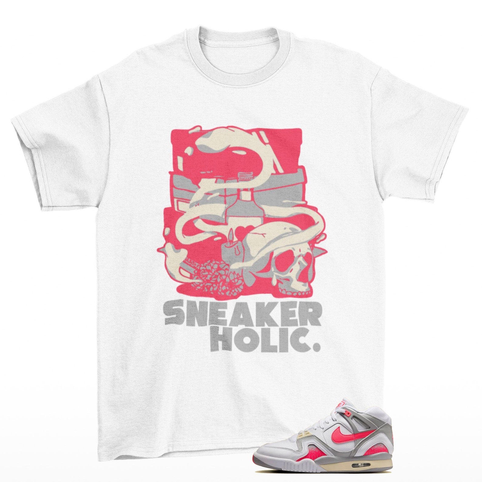 Sneaker Holic T Shirt to Match Air Tech Challenge Racer Pink, FZ9033-100 T-Shirt, Sneaker Match Tee