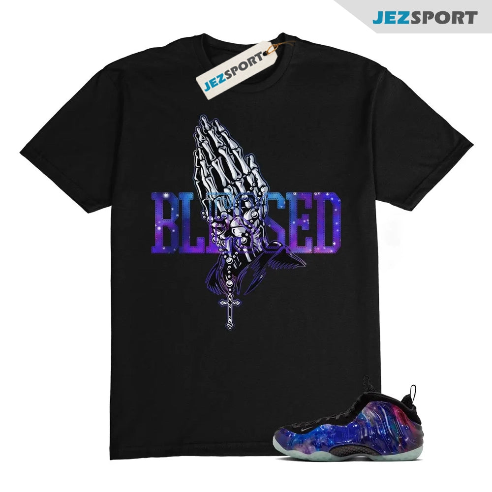 Galaxy Foamposite One Zoom Rookie Obsidian Black Anthracite T-Shirt Match BLSDHANDS, FQ4303-400 Sneaker Match Tees T-Shirt, Sneaker Match Tee