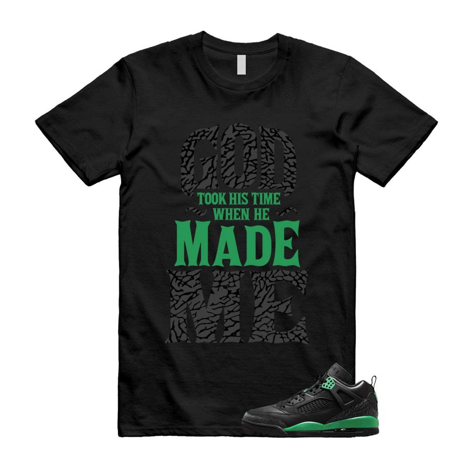 Spizike Pine Green Black Anthracite T Shirt Match GTHT, FQ1759-003 T-Shirt, Sneaker Match Tee