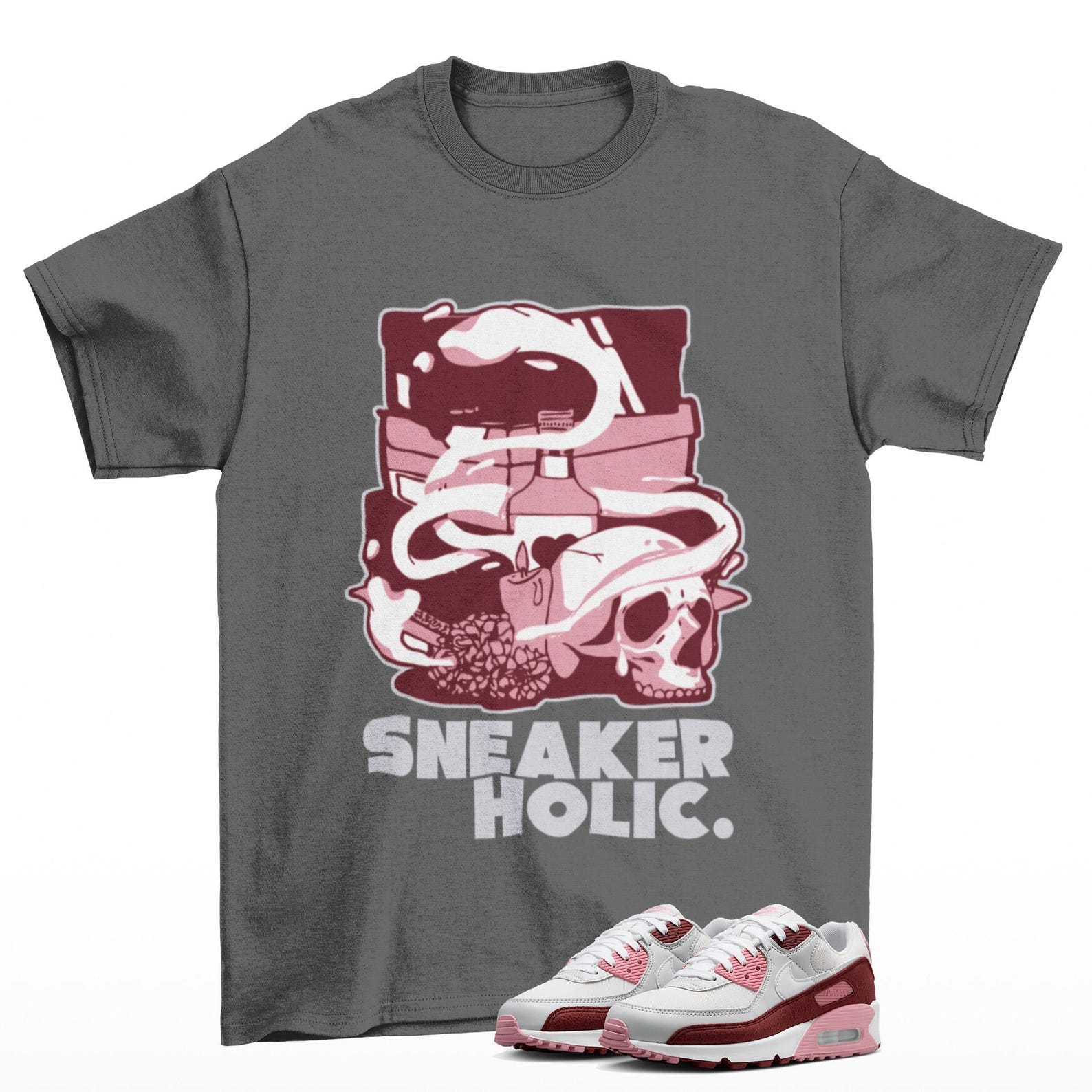 Sneaker Holic Sneaker T Shirt to Match Air Max 90 SE Neapolitan, HM9451-600 T-Shirt, Sneaker Match Tee