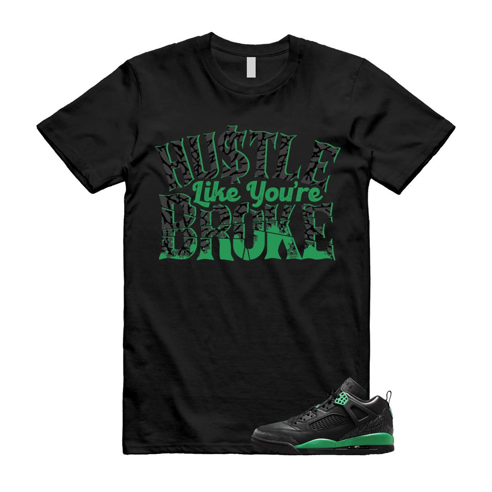 Spizike Pine Green Black Anthracite T Shirt Match BROKE, FQ1759-003 T-Shirt, Sneaker Match Tee