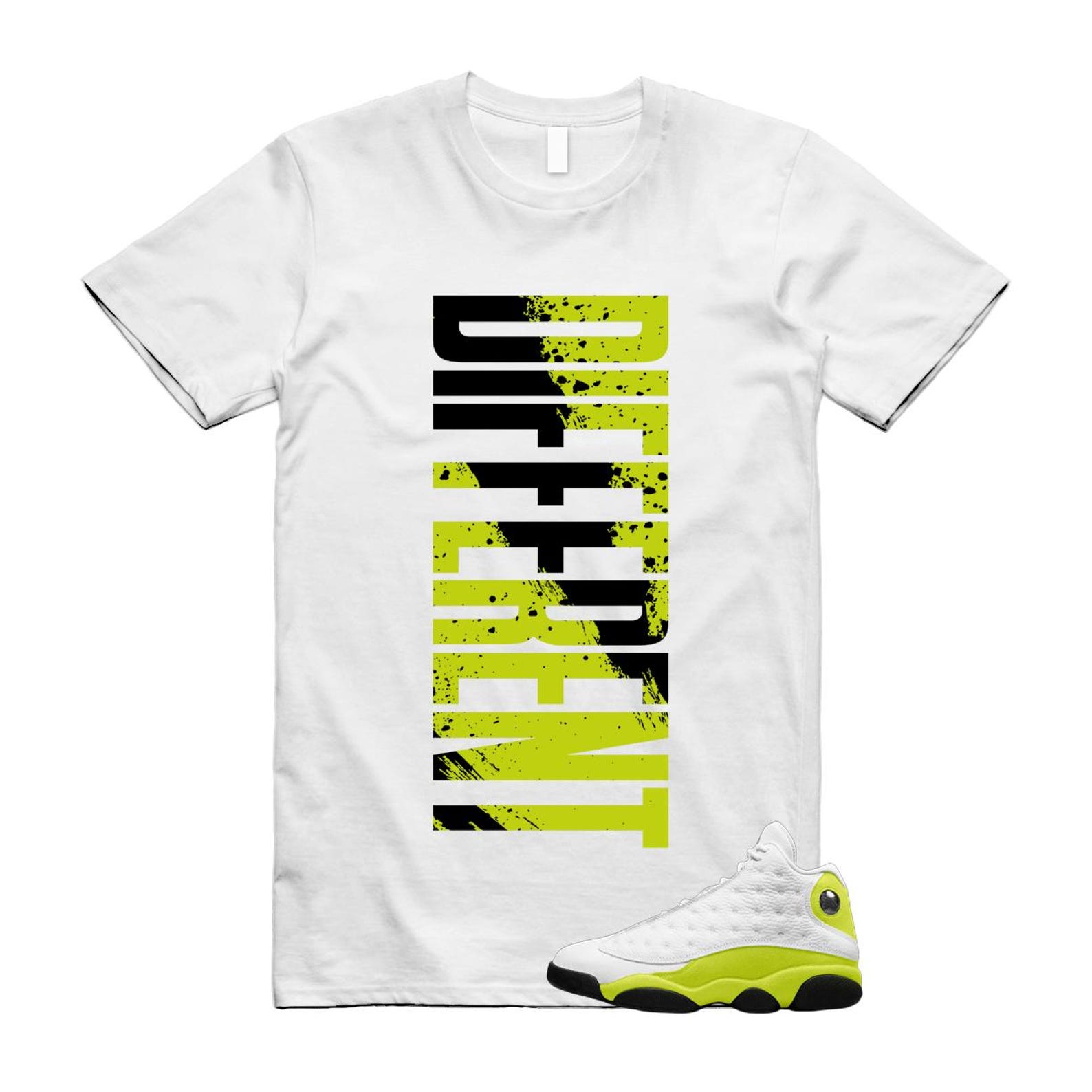 13 Bright Cactus White Black T Shirt Match DFRNT, 414571-131 T-Shirt, Sneaker Match Tee