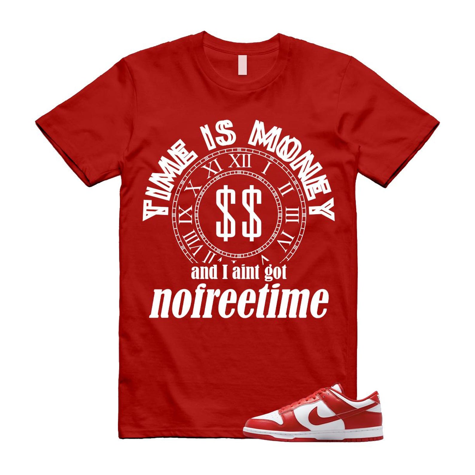 Dunk St Johns University Red White 2025 T Shirt Match FREE CU1727-100 T-Shirt, Sneaker Match Tee