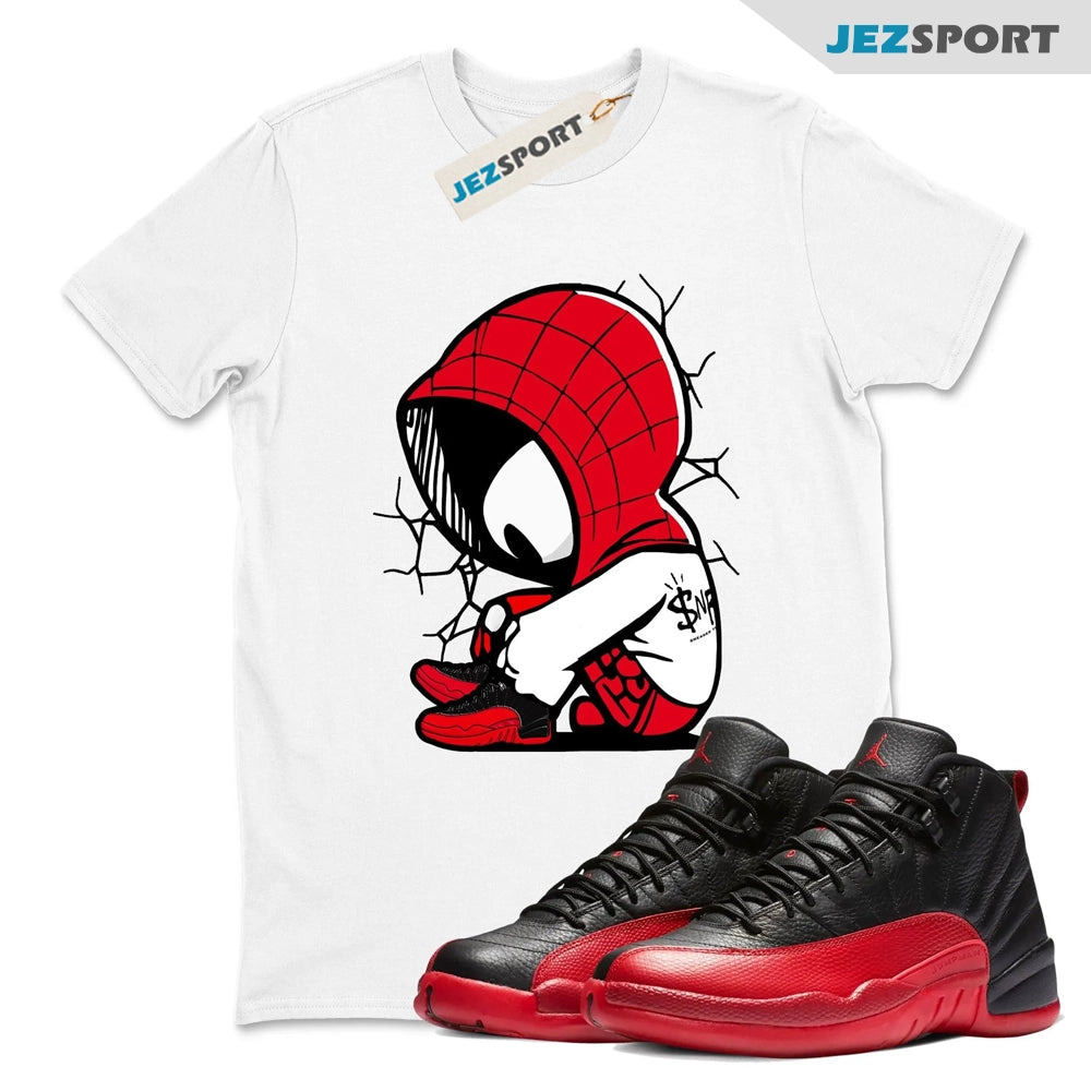 Baby Spider Sneaker Tee, Unisex Sneaker Shirts To Match Jordans 12s Flu Game T-shirt, CT8013-002 Sneaker Match Tees T-Shirt, Sneaker Match Tee