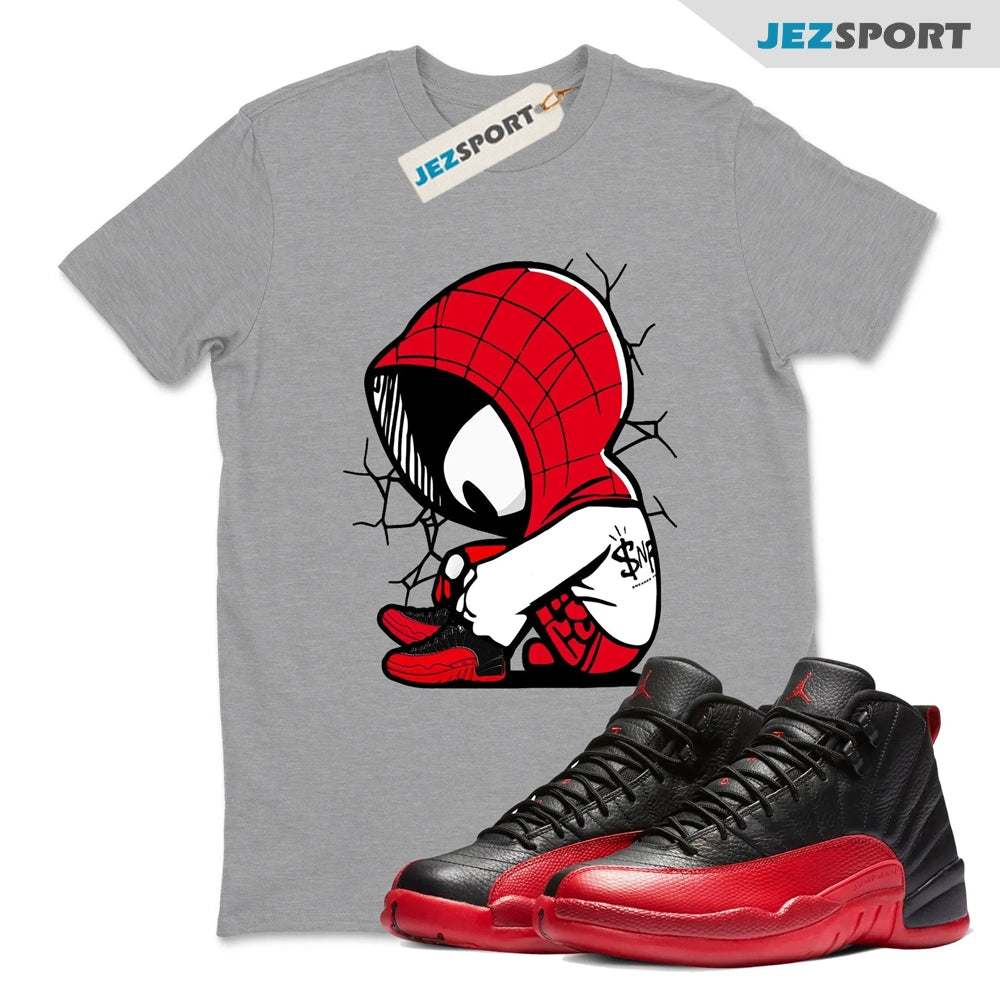 Baby Spider Sneaker Tee, Unisex Sneaker Shirts To Match Jordans 12s Flu Game T-shirt, CT8013-002 Sneaker Match Tees T-Shirt, Sneaker Match Tee