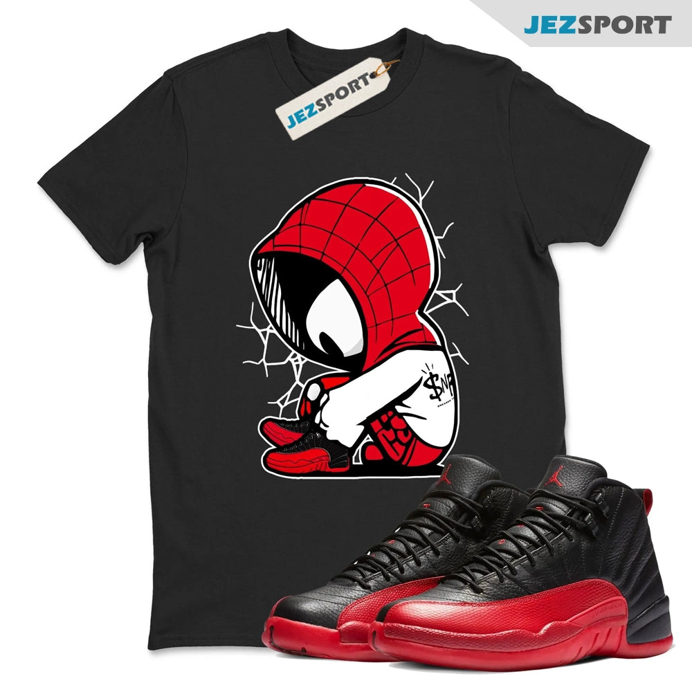 Baby Spider Sneaker Tee, Unisex Sneaker Shirts To Match Jordans 12s Flu Game T-shirt, CT8013-002 Sneaker Match Tees T-Shirt, Sneaker Match Tee