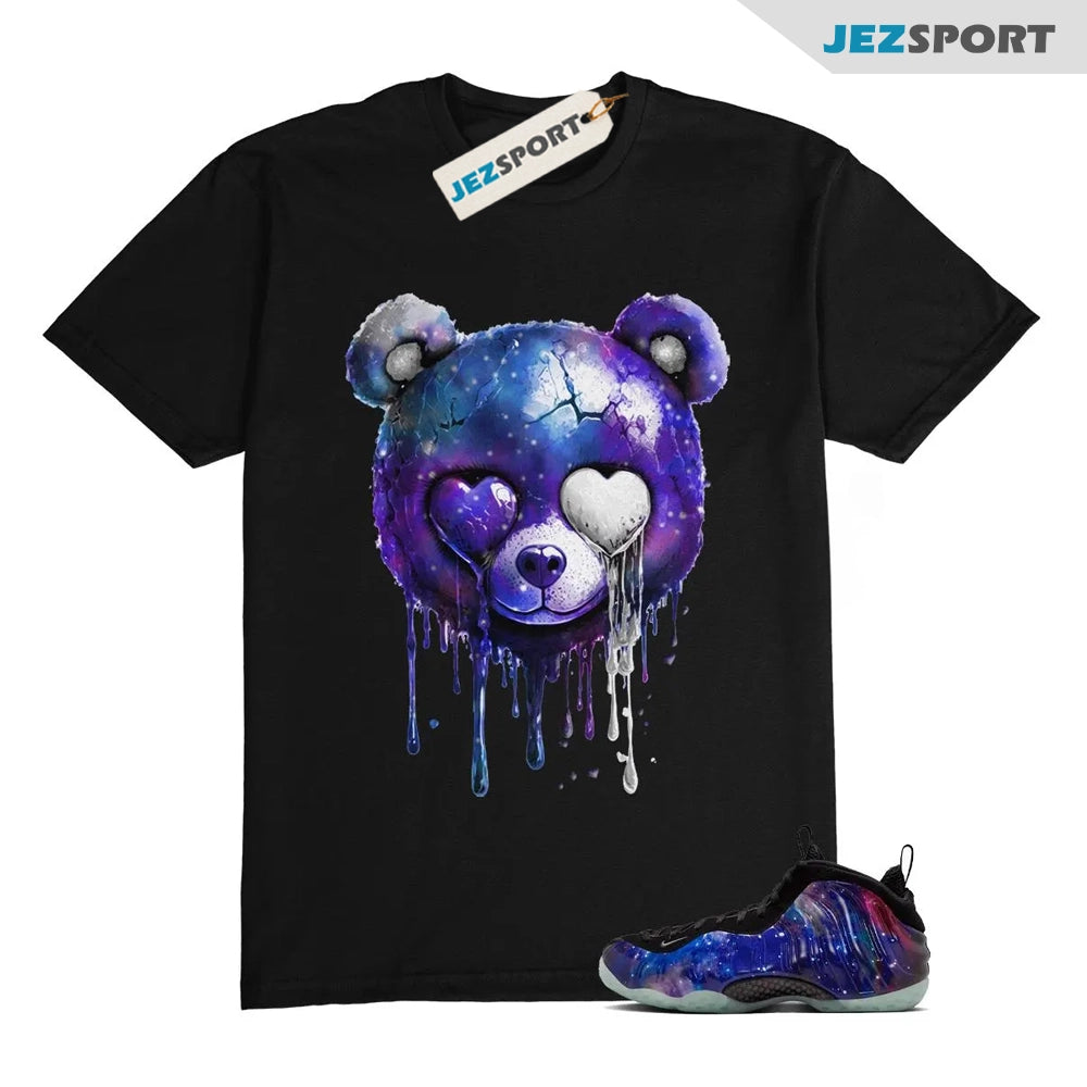 Galaxy Foamposite One Zoom Rookie Obsidian Black Anthracite T-Shirt Match SLB, FQ4303-400 Sneaker Match Tees T-Shirt, Sneaker Match Tee