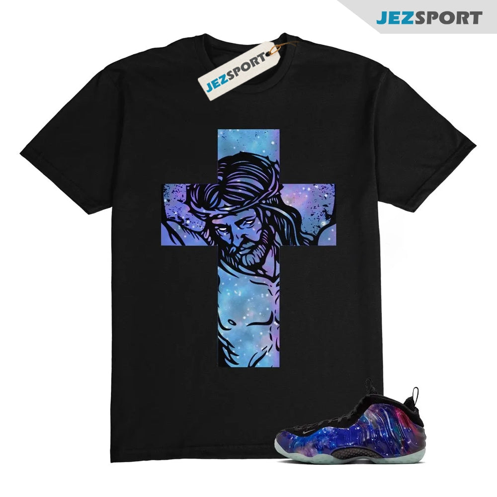 Galaxy Foamposite One Zoom Rookie Obsidian Black Anthracite T-Shirt Match JC1, FQ4303-400 Sneaker Match Tees T-Shirt, Sneaker Match Tee