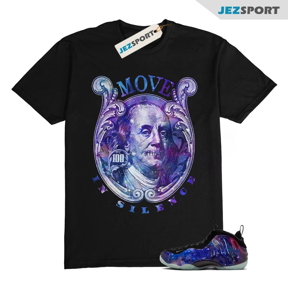 Galaxy Foamposite One Zoom Rookie Obsidian Black Anthracite T-Shirt Match BENMIS, FQ4303-400 Sneaker Match Tees T-Shirt, Sneaker Match Tee