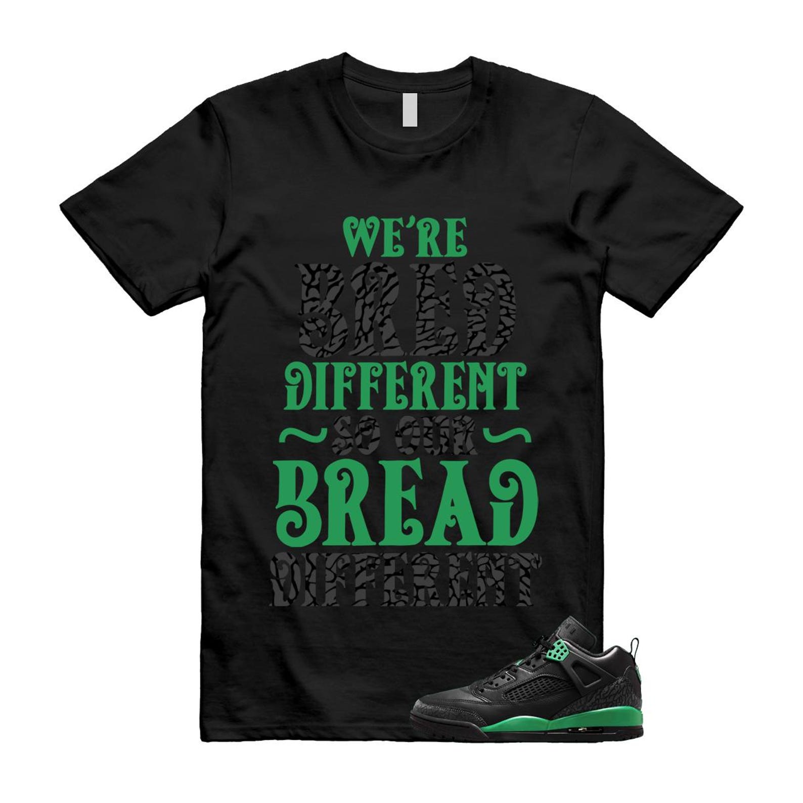 Spizike Pine Green Black Anthracite T Shirt Match BREAD, FQ1759-003 T-Shirt, Sneaker Match Tee