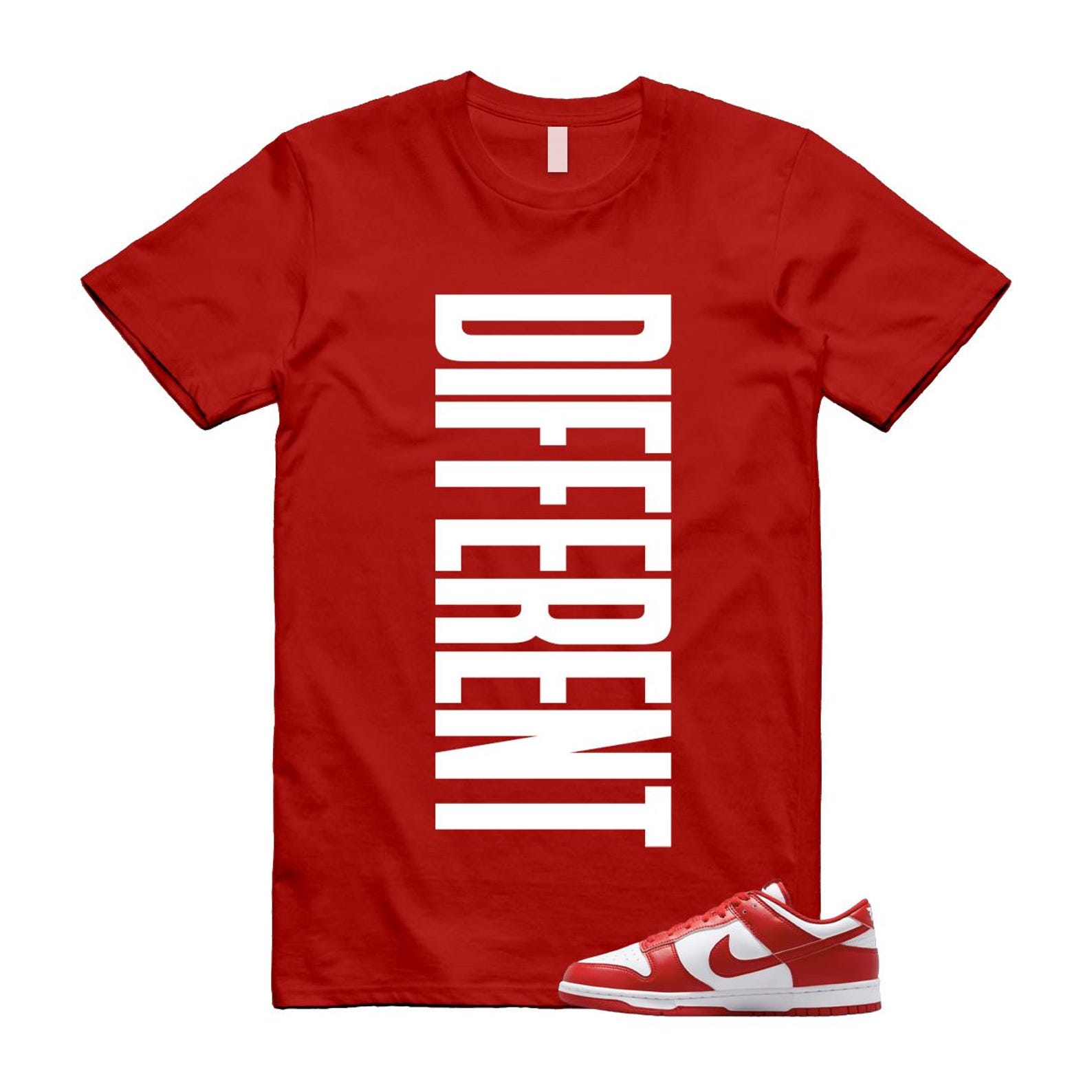 Dunk St Johns University Red White 2025 T Shirt Match DFRNT CU1727-100 T-Shirt, Sneaker Match Tee