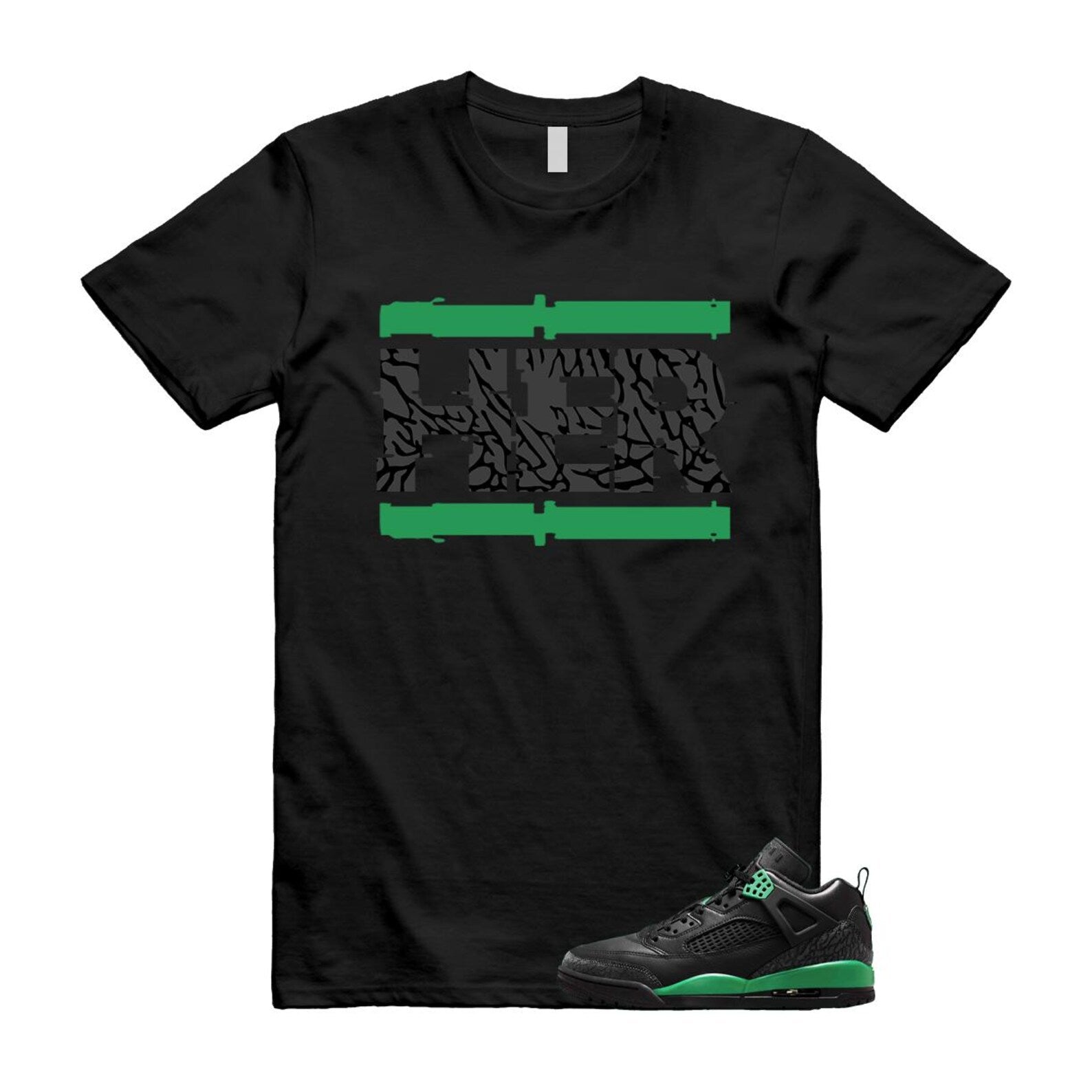 Spizike Pine Green Black Anthracite T Shirt Match HER, FQ1759-003 T-Shirt, Sneaker Match Tee