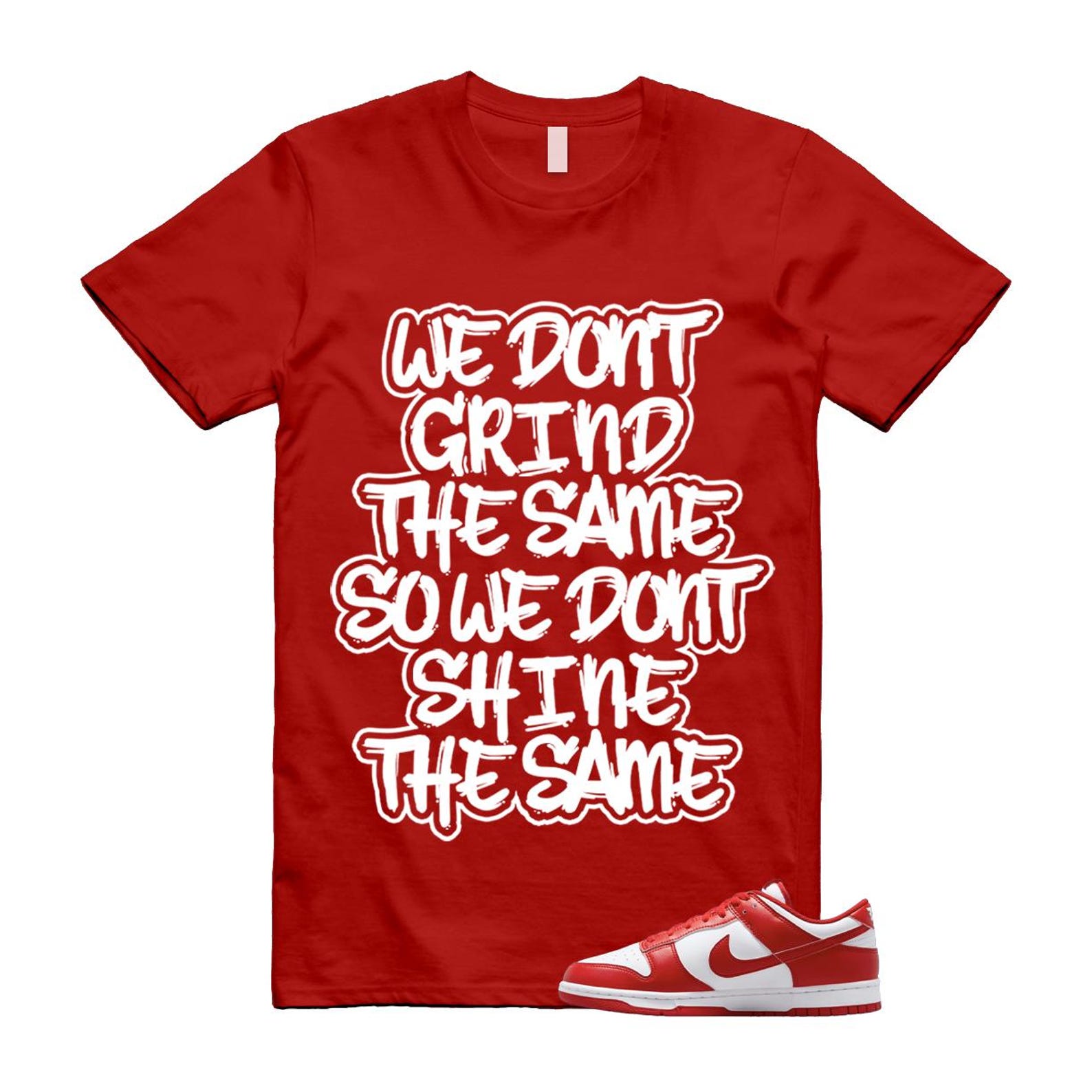 Dunk St Johns University Red White 2025 T Shirt Match GRIND CU1727-100 T-Shirt, Sneaker Match Tee