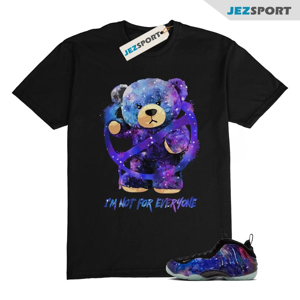 Galaxy Foamposite One Zoom Rookie Obsidian Black Anthracite T-Shirt Match NOT, FQ4303-400 Sneaker Match Tees T-Shirt, Sneaker Match Tee
