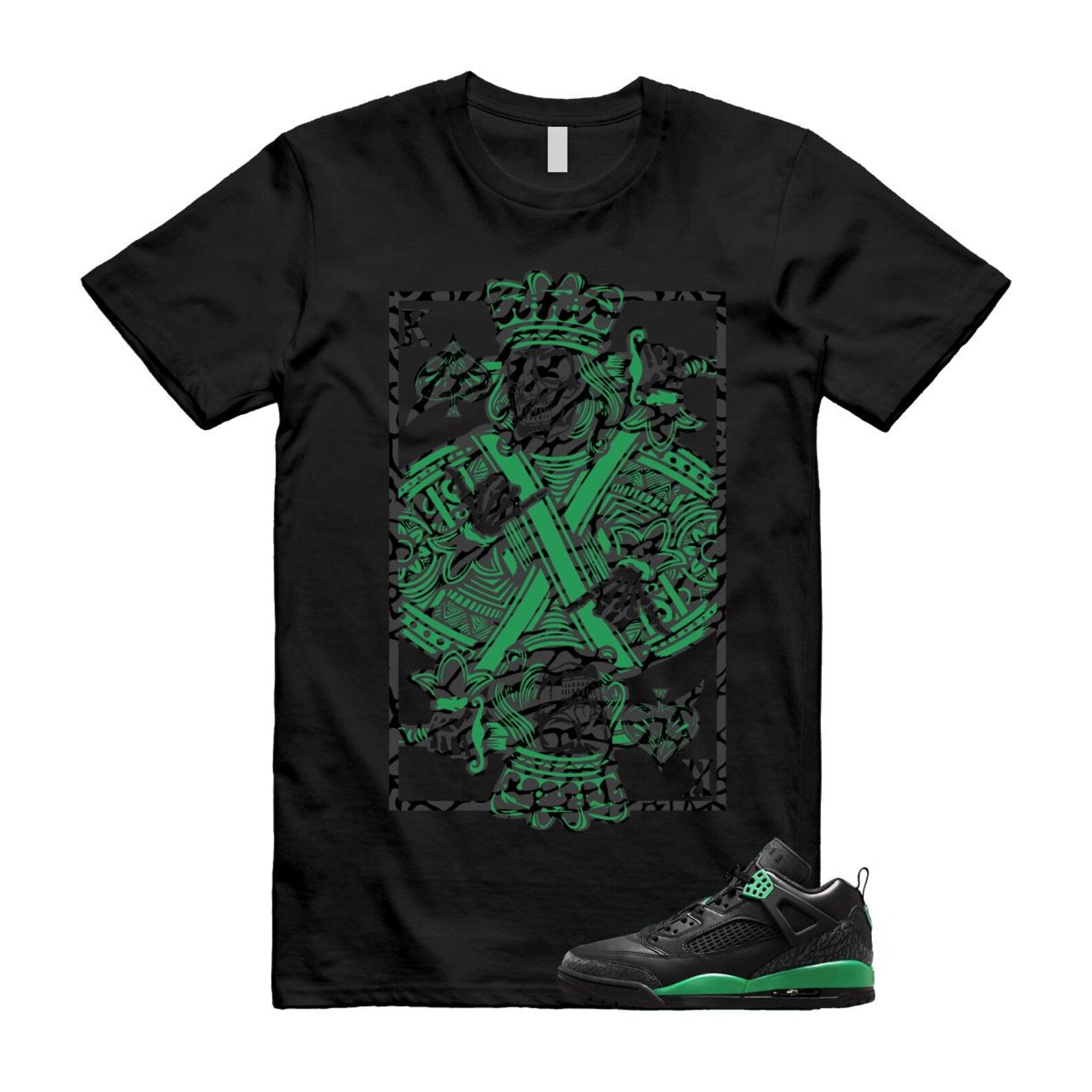 Spizike Pine Green Black Anthracite T Shirt Match KC, FQ1759-003 T-Shirt, Sneaker Match Tee