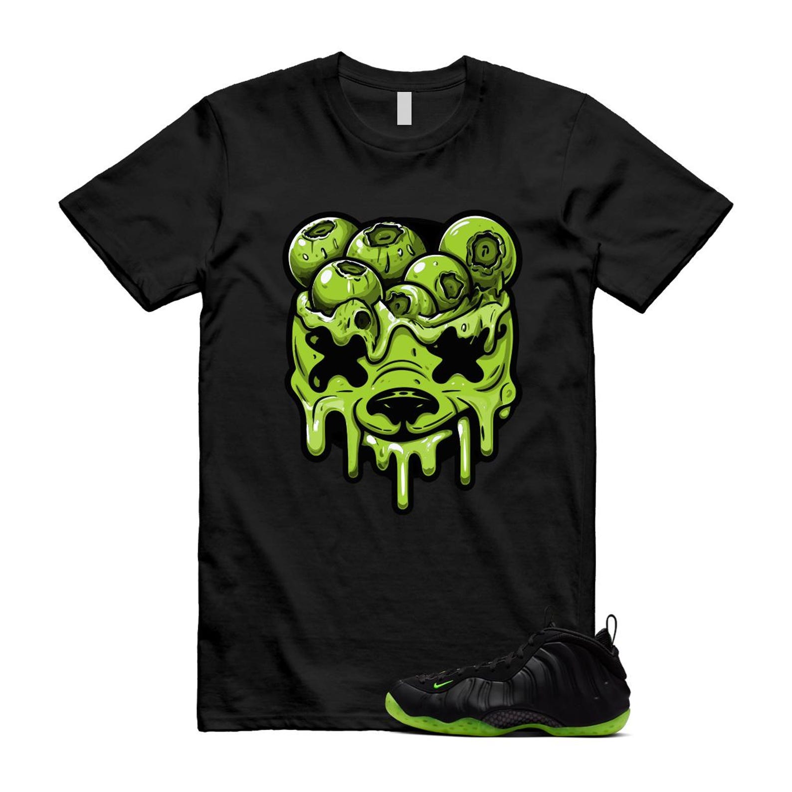 Foamposite Volt Black Air One T Shirt Match DBEAR HF2902-001 T-Shirt, Sneaker Match Tee