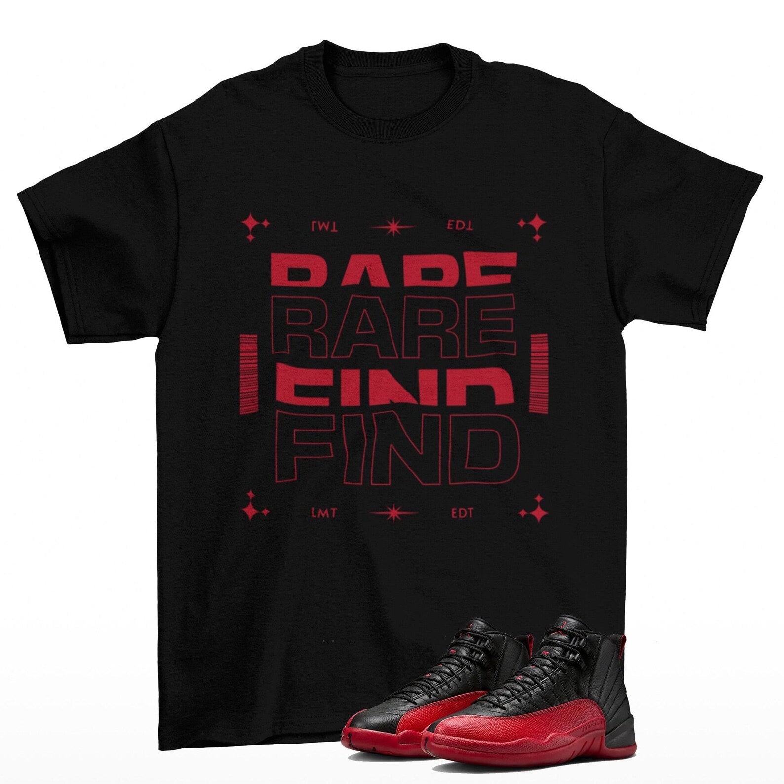 Rare Find Jordan 12 Flu Game Sneaker Matching T Shirt, CT8013-002 T-Shirt, Sneaker Match Tee