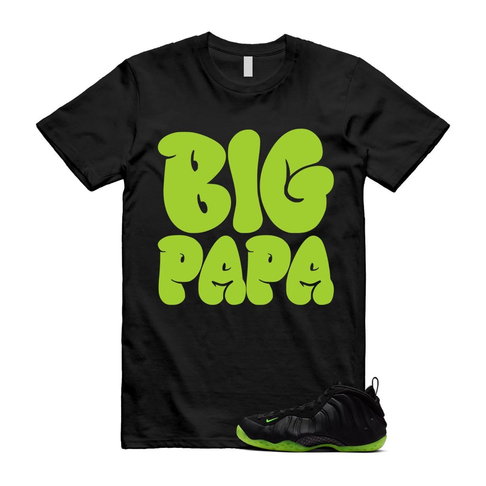 Foamposite Volt Black Air One T Shirt Match PAPA HF2902-001 T-Shirt, Sneaker Match Tee