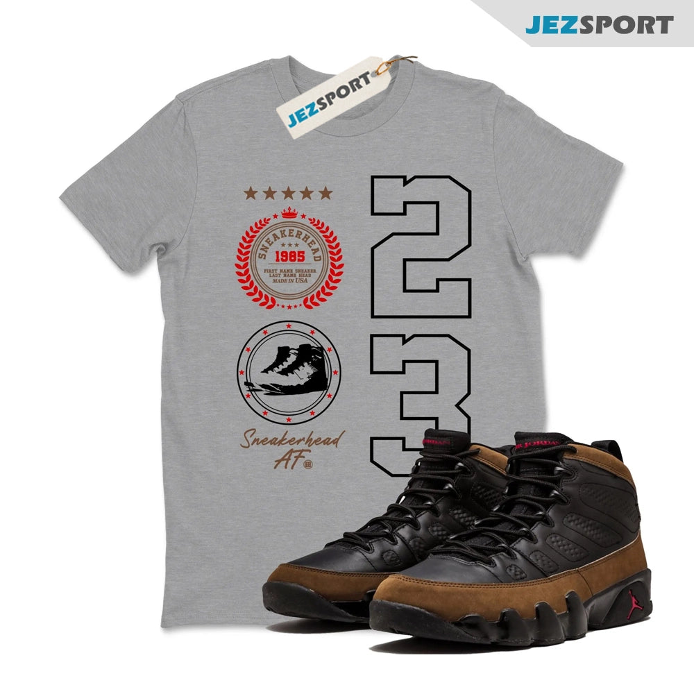 Sneaker Emblem T-Shirts To Match Jordans Streetwear Air Jordan 9 Light  Olive, CT8019-034 Sneaker Match Tees T-Shirt, Sneaker Match Tee