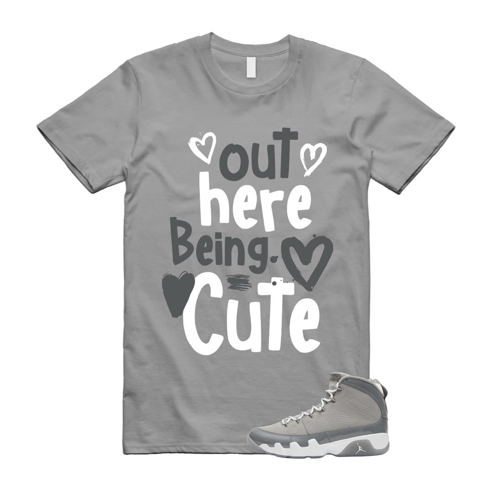 9 Cool Grey White 2025 T Shirt Match C2 HV4794-011 T-Shirt, Sneaker Match Tee