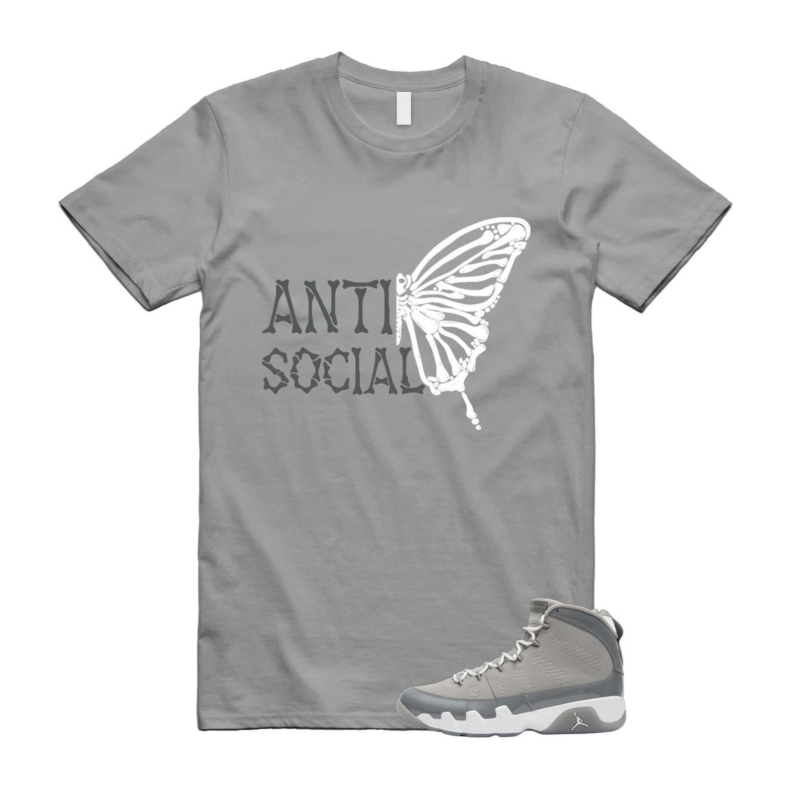 9 Cool Grey White 2025 T Shirt Match ASB HV4794-011 T-Shirt, Sneaker Match Tee