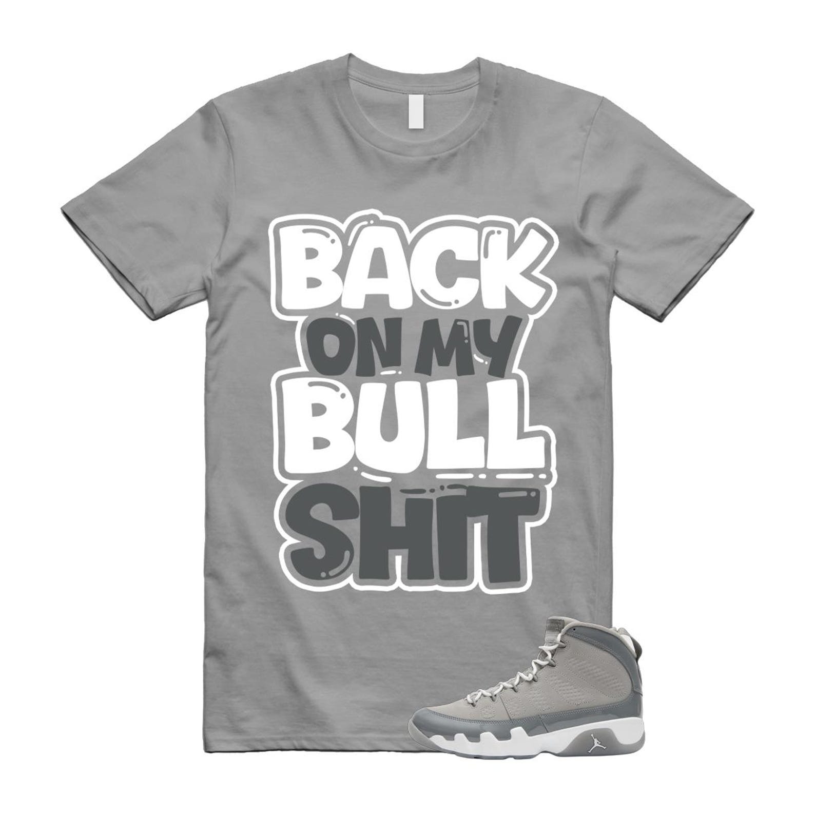 9 Cool Grey White 2025 T Shirt Match BULL HV4794-011 T-Shirt, Sneaker Match Tee
