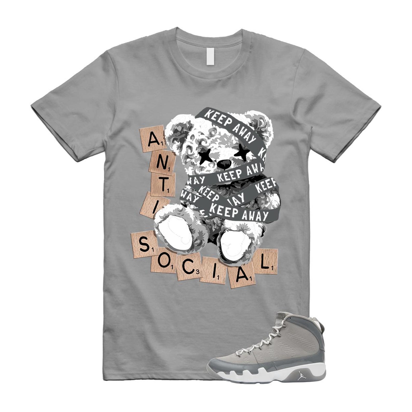 9 Cool Grey White 2025 T Shirt Match ANTI HV4794-011 T-Shirt, Sneaker Match Tee