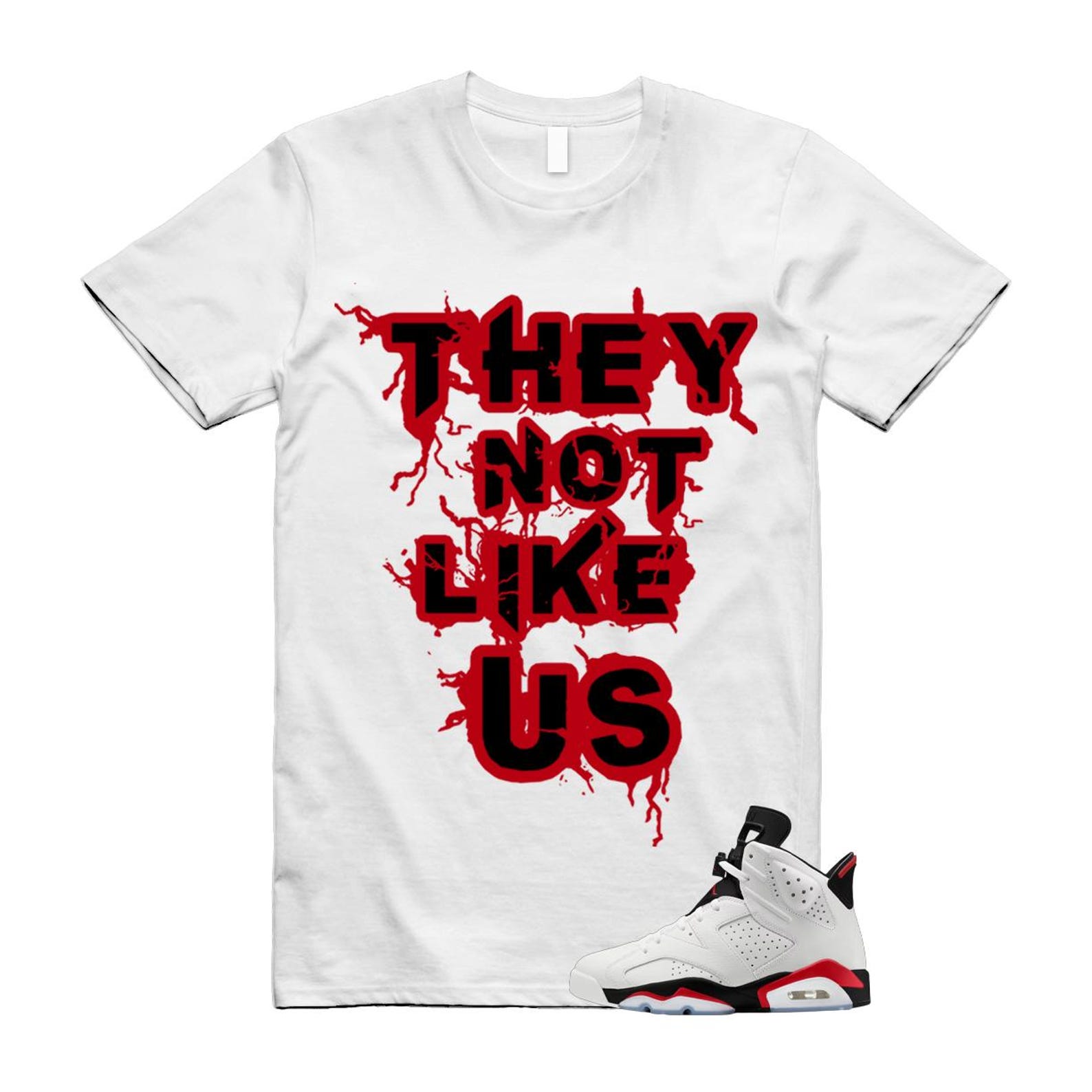 6 Fire Red Summit White Black T Shirt Match US CT8529-120 T-Shirt, Sneaker Match Tee