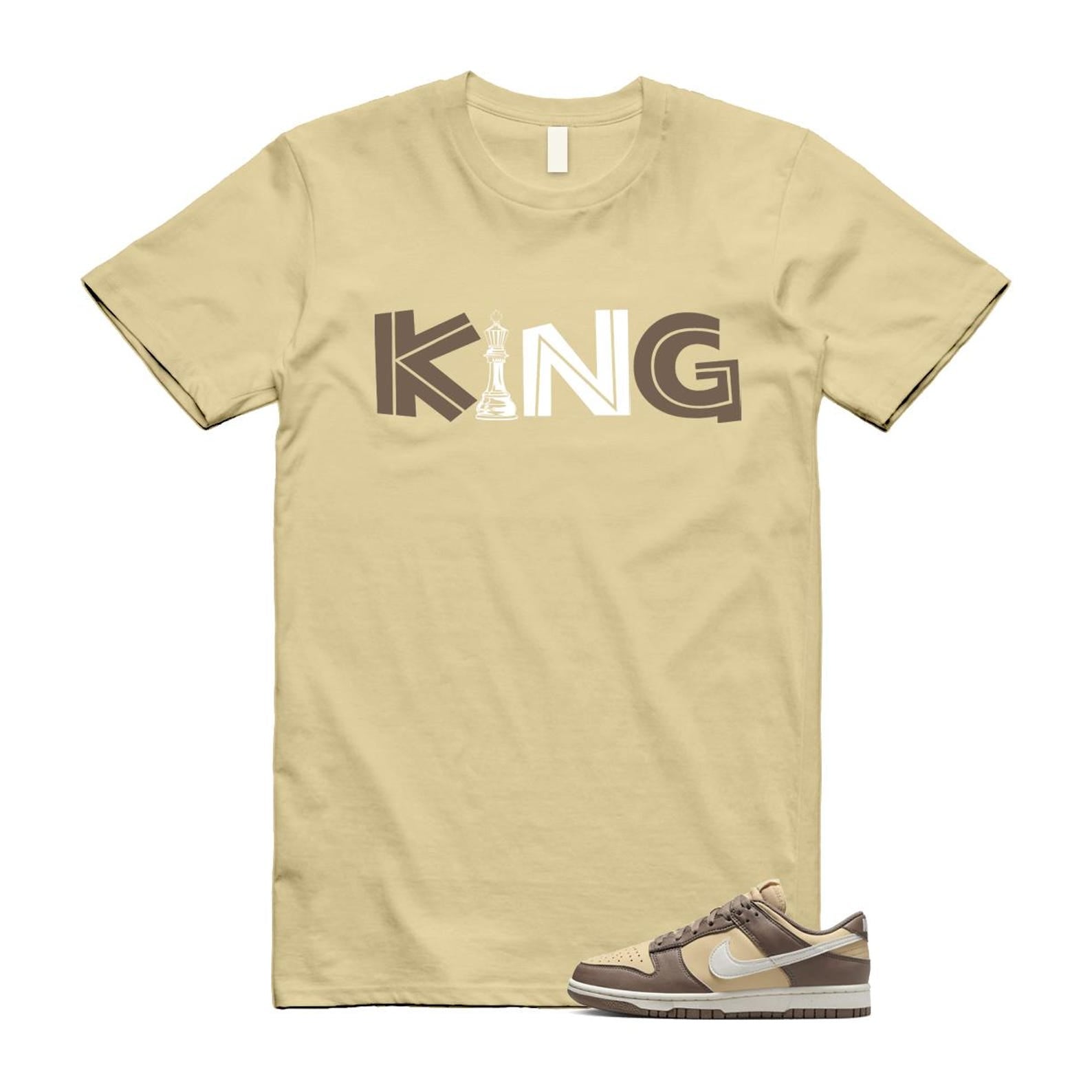 Dunk Mink Brown Sesame Coconut Milk Low Next Nature T Shirt Match KING DD1873-201 T-Shirt, Sneaker Match Tee