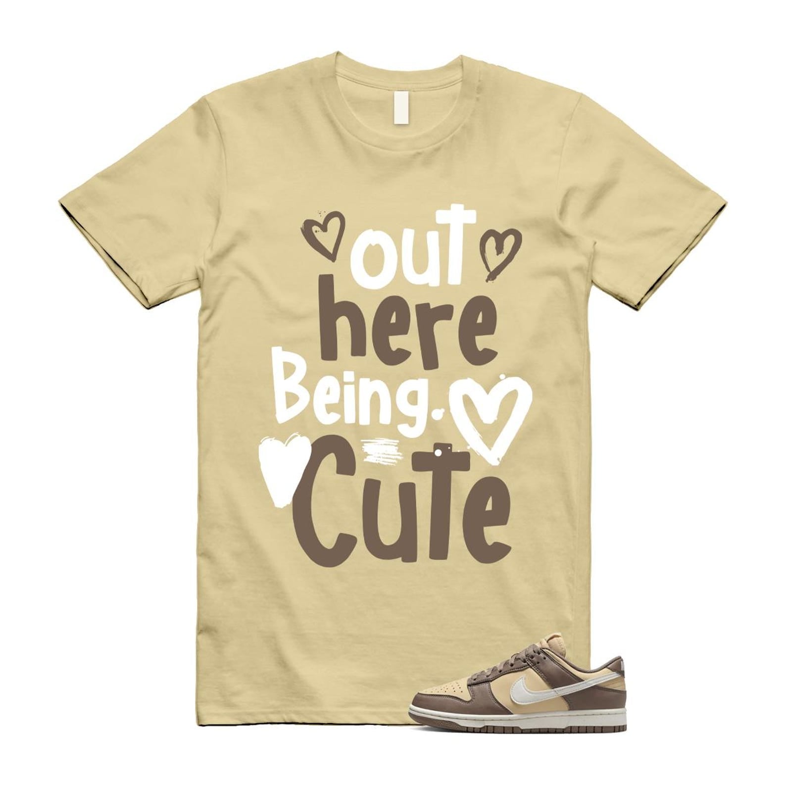 Dunk Mink Brown Sesame Coconut Milk Low Next Nature T Shirt Match C2 DD1873-201 T-Shirt, Sneaker Match Tee