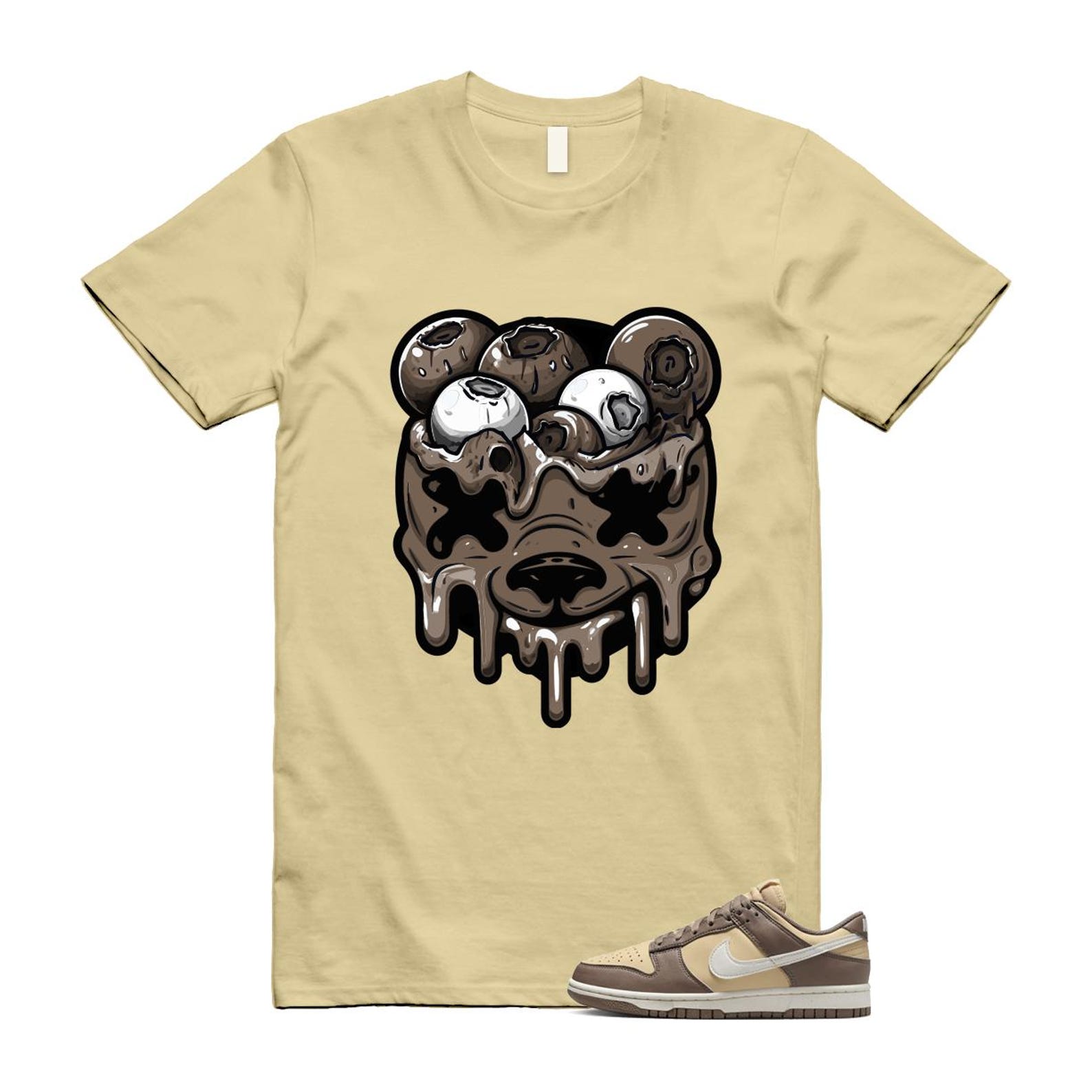Dunk Mink Brown Sesame Coconut Milk Low Next Nature T Shirt Match DBEAR DD1873-201 T-Shirt, Sneaker Match Tee