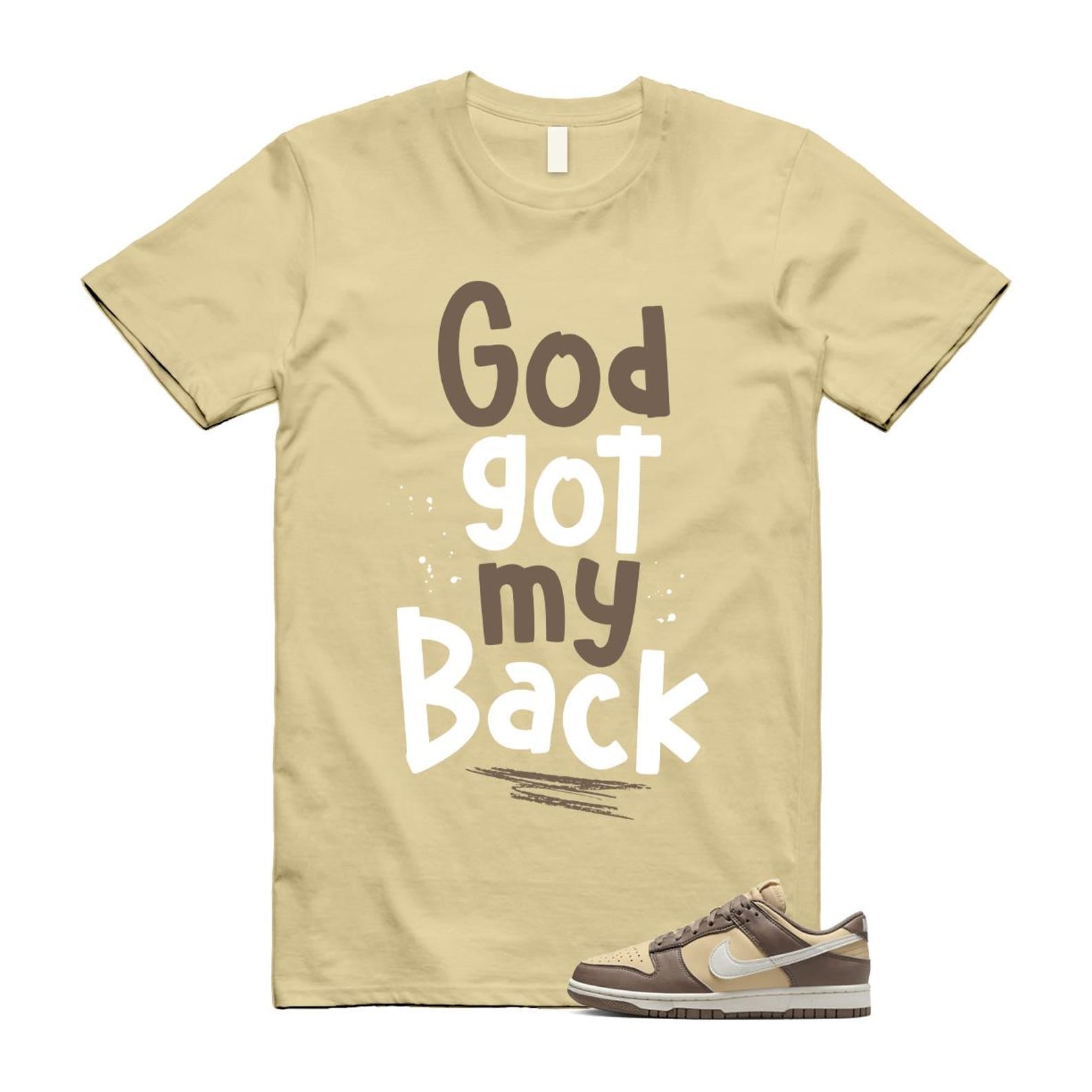Dunk Mink Brown Sesame Coconut Milk Low Next Nature T Shirt Match GOD DD1873-201 T-Shirt, Sneaker Match Tee