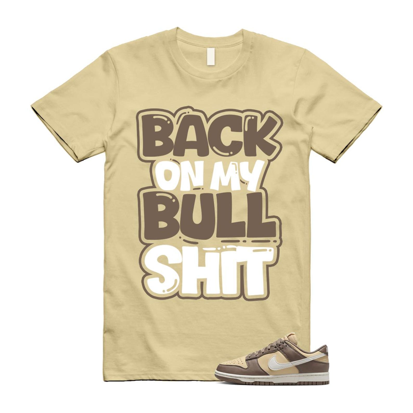 Dunk Mink Brown Sesame Coconut Milk Low Next Nature T Shirt Match BULL DD1873-201 T-Shirt, Sneaker Match Tee