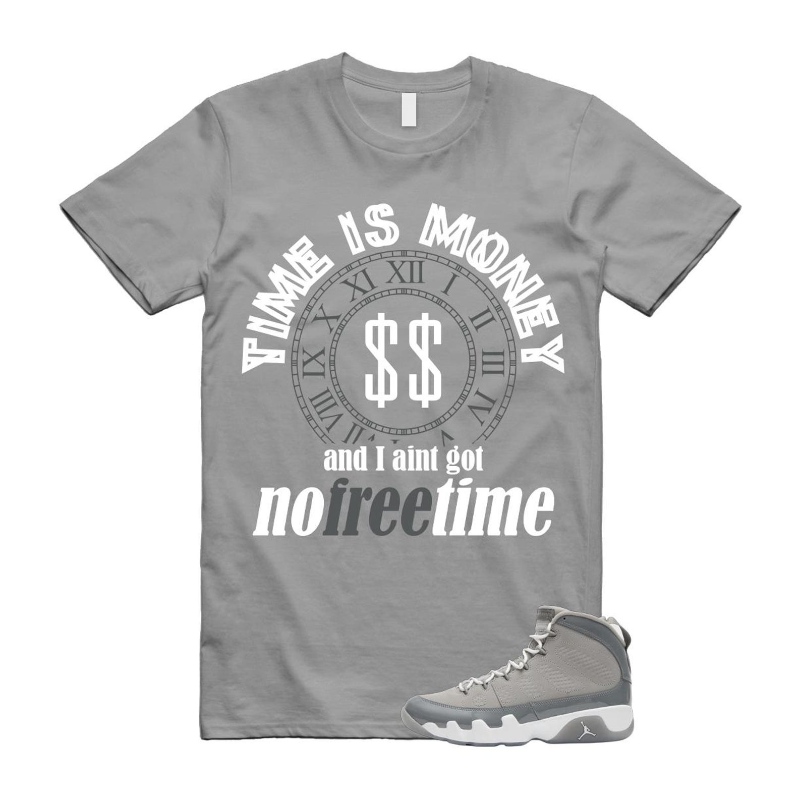 9 Cool Grey White 2025 T Shirt Match FREE HV4794-011 T-Shirt, Sneaker Match Tee