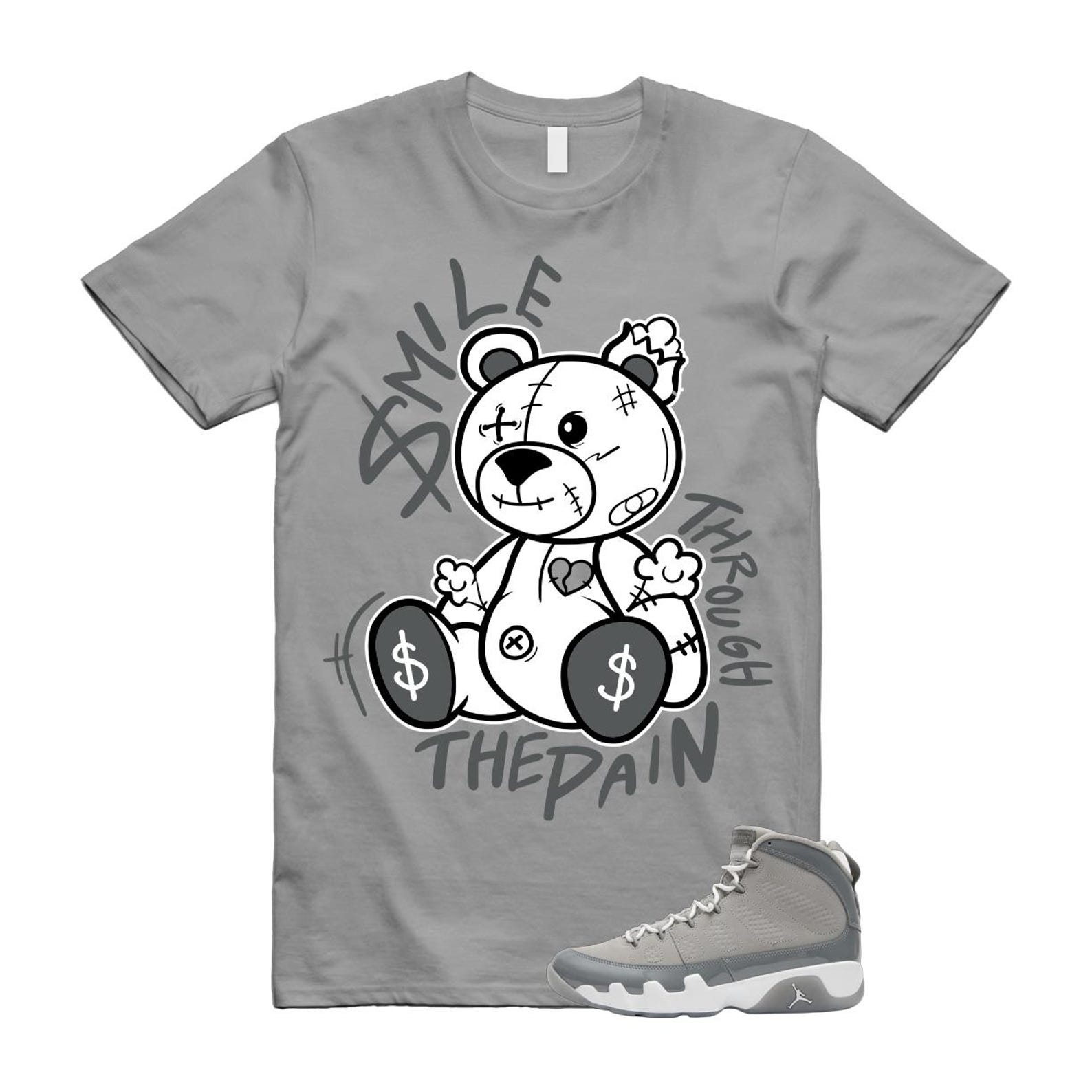 9 Cool Grey White 2025 T Shirt Match SM2 HV4794-011 T-Shirt, Sneaker Match Tee