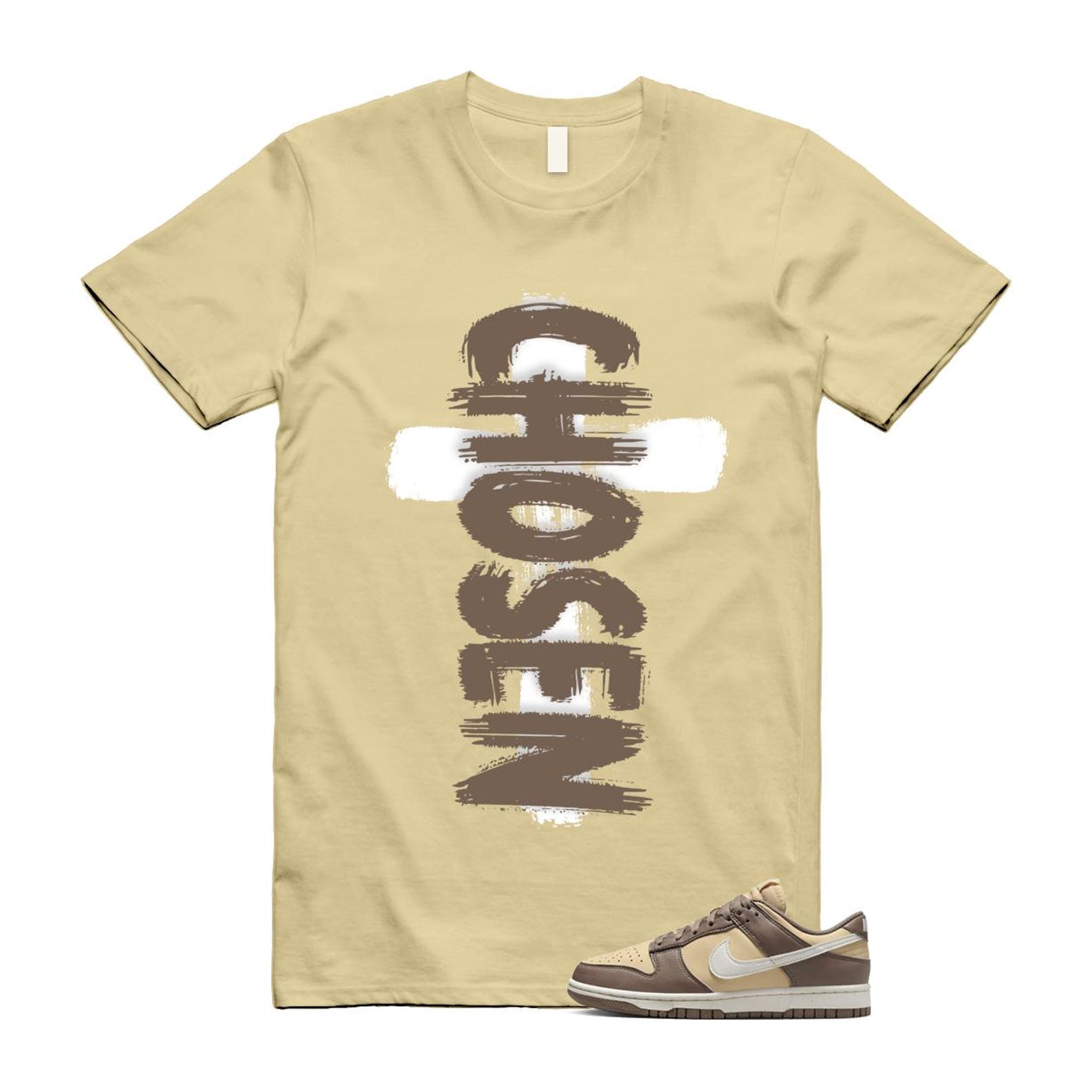 Dunk Mink Brown Sesame Coconut Milk Low Next Nature T Shirt Match CHOSEN DD1873-201 T-Shirt, Sneaker Match Tee