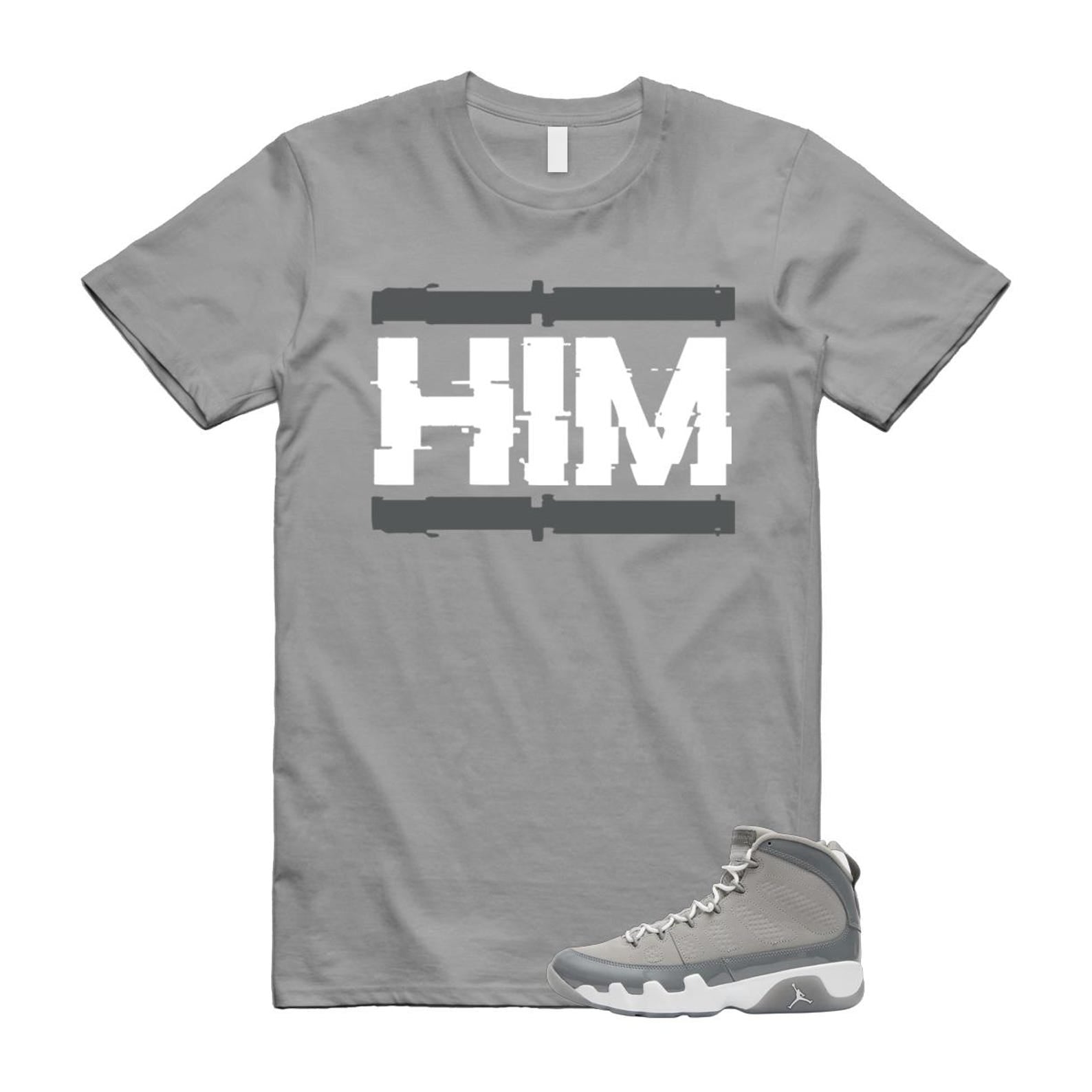 9 Cool Grey White 2025 T Shirt Match HIM HV4794-011 T-Shirt, Sneaker Match Tee
