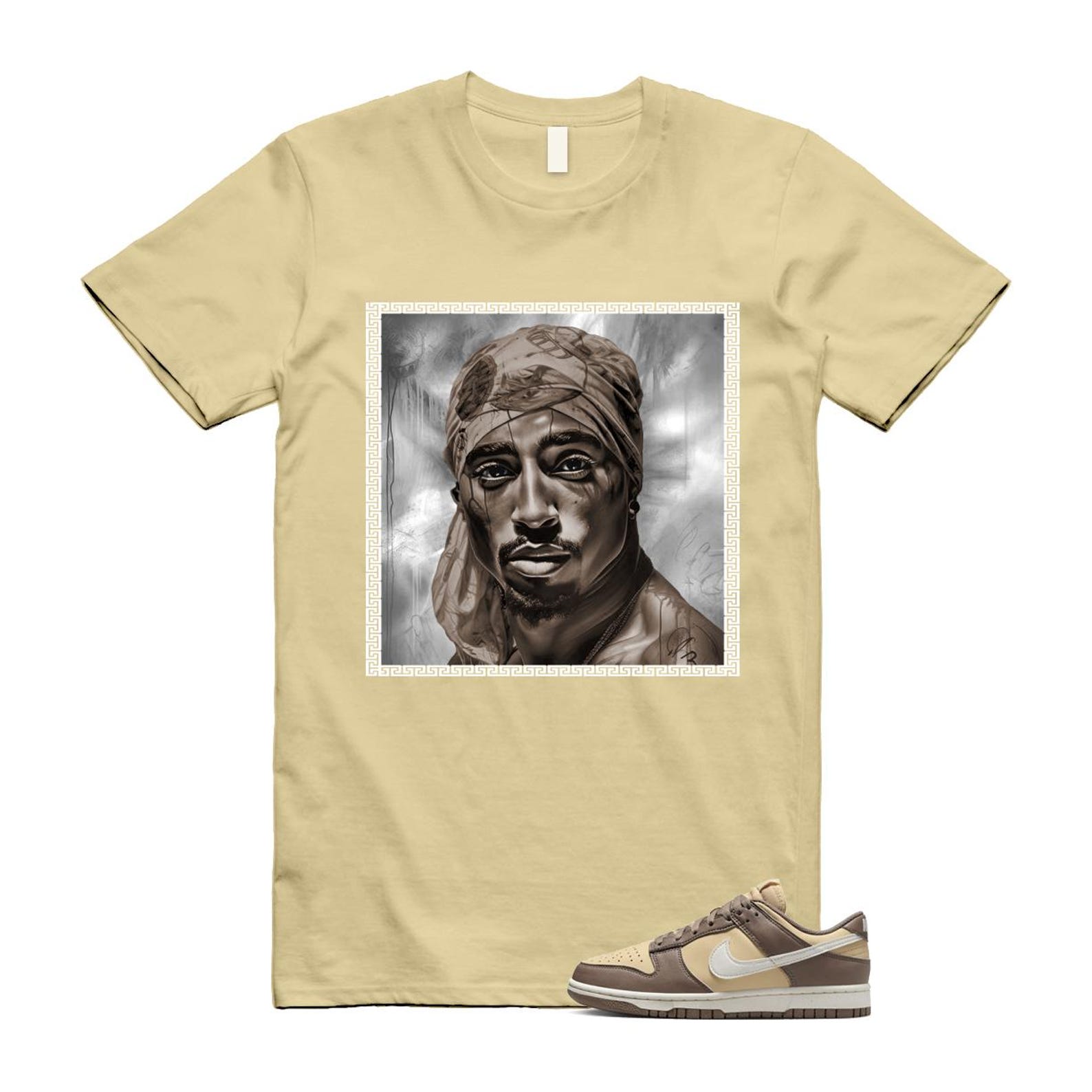 Dunk Mink Brown Sesame Coconut Milk Low Next Nature T Shirt Match PAC DD1873-201 T-Shirt, Sneaker Match Tee