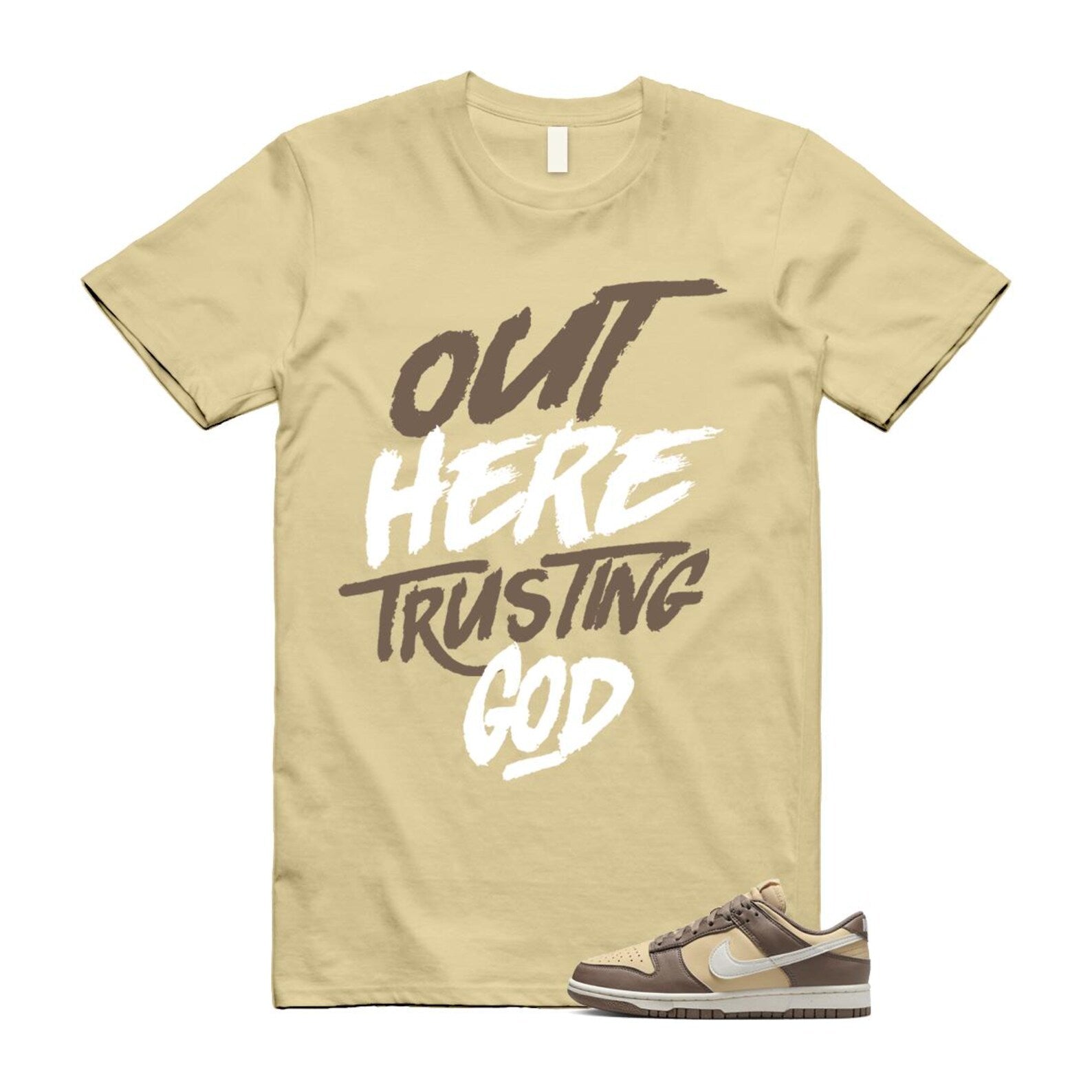 Dunk Mink Brown Sesame Coconut Milk Low Next Nature T Shirt Match TG DD1873-201 T-Shirt, Sneaker Match Tee