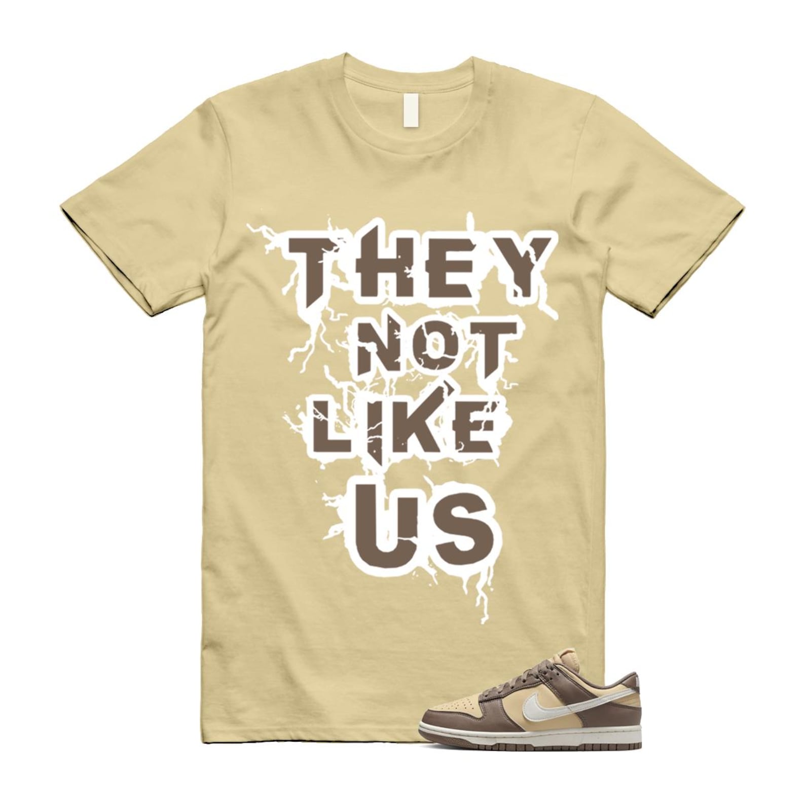 Dunk Mink Brown Sesame Coconut Milk Low Next Nature T Shirt Match US DD1873-201 T-Shirt, Sneaker Match Tee