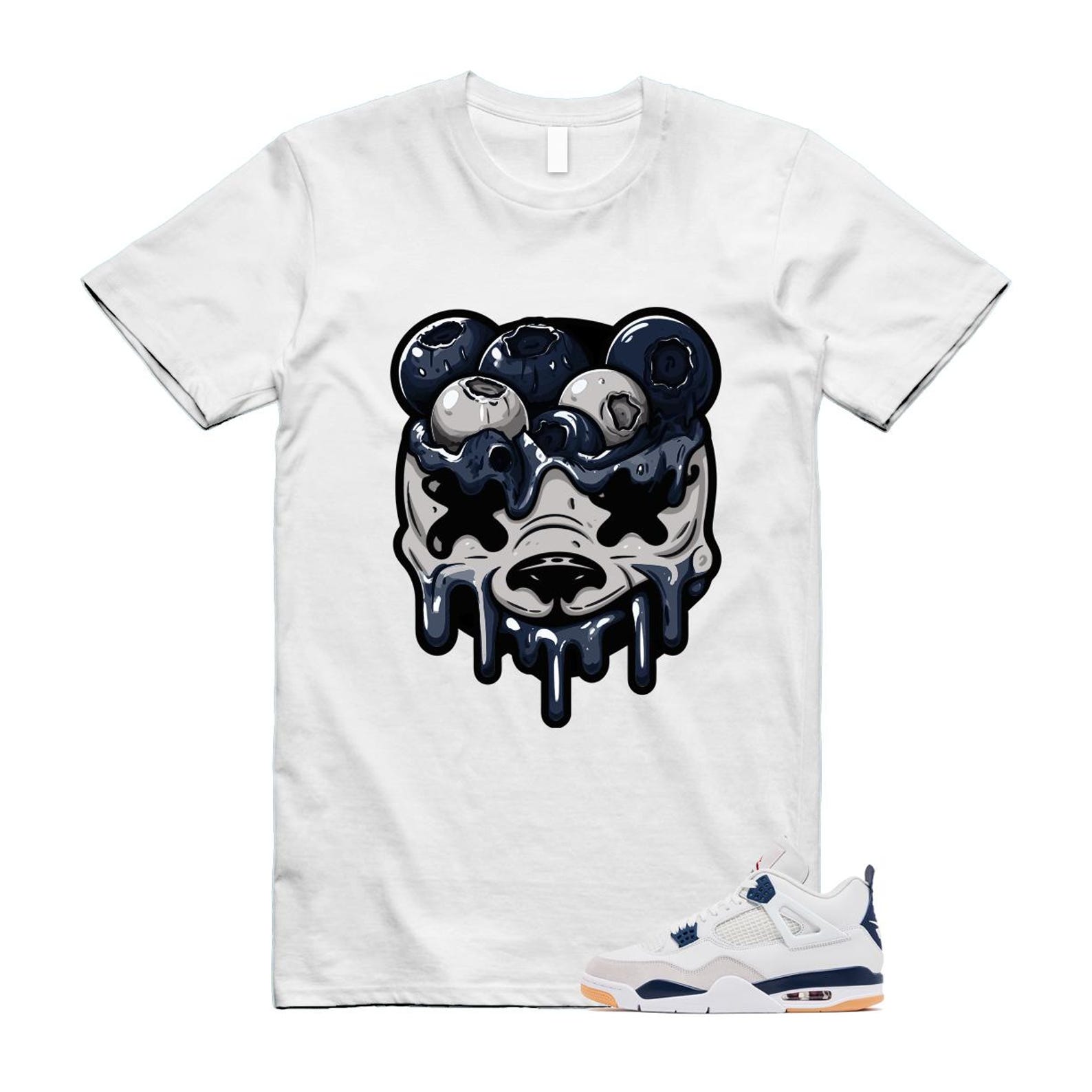 4 Navy SB Summit White Neutral Grey T Shirt Match DBEAR DR5415-100 T-Shirt, Sneaker Match Tee