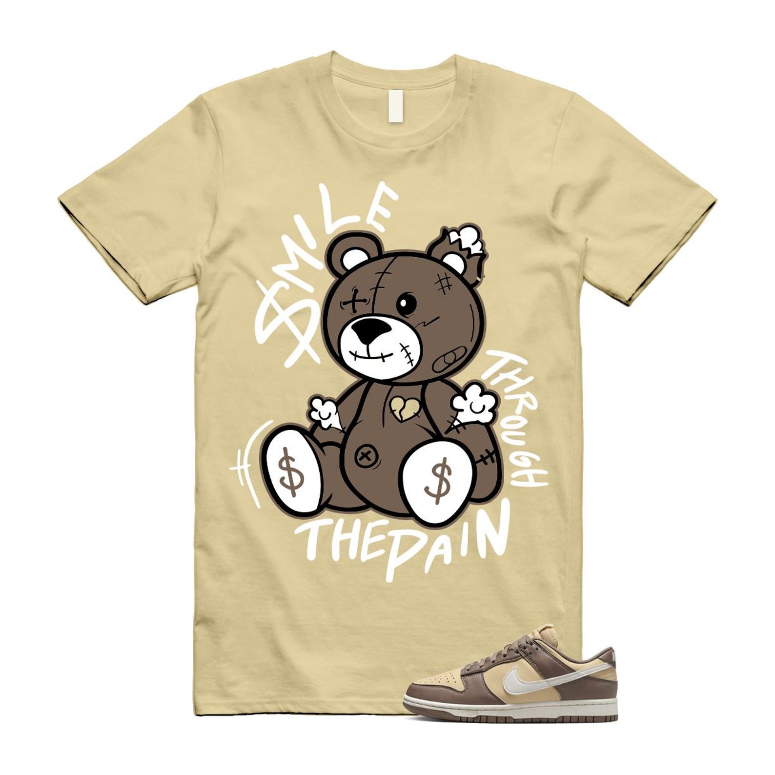 Dunk Mink Brown Sesame Coconut Milk Low Next Nature T Shirt Match SM2 DD1873-201 T-Shirt, Sneaker Match Tee