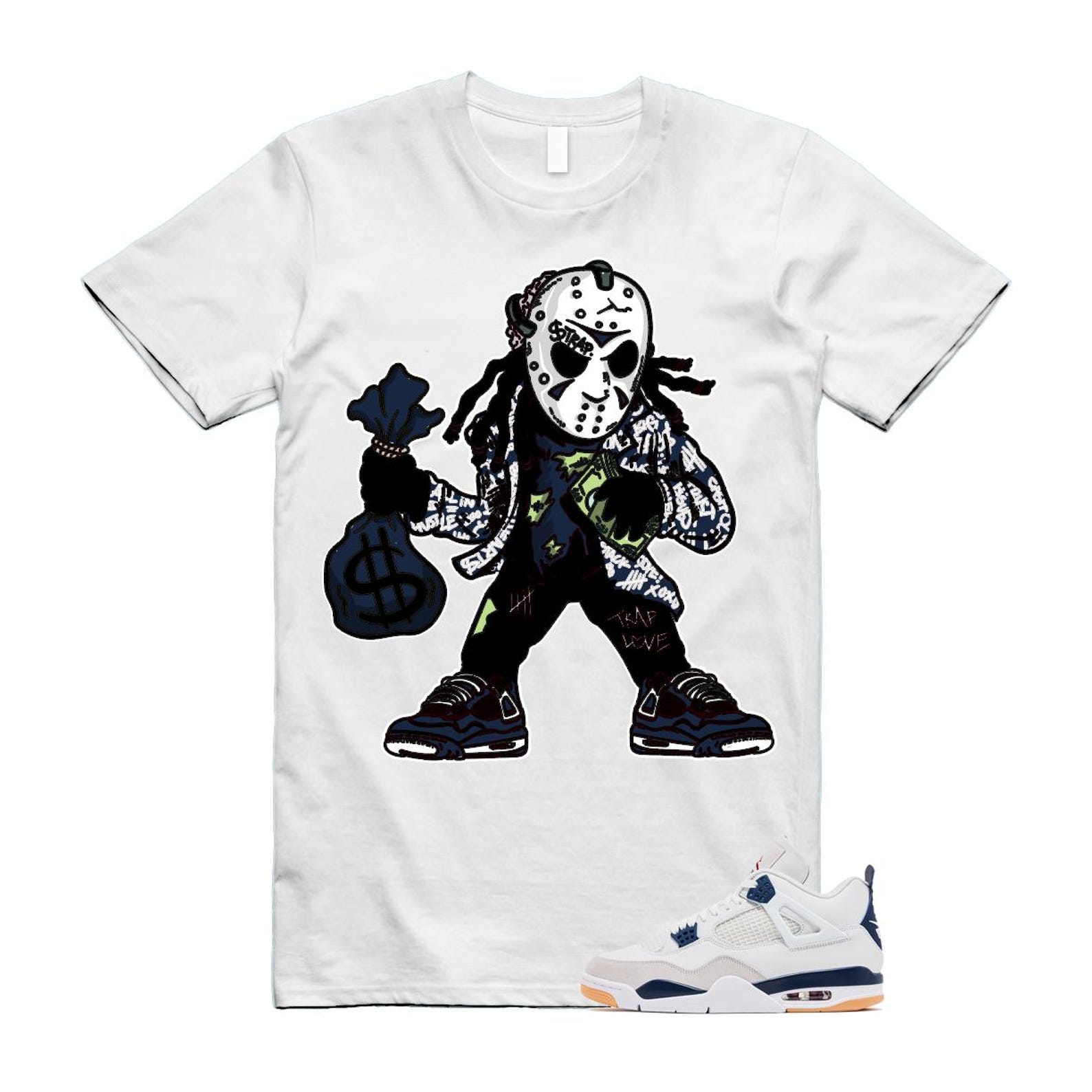 4 Navy SB Summit White Neutral Grey T Shirt Match JASON DR5415-100 T-Shirt, Sneaker Match Tee