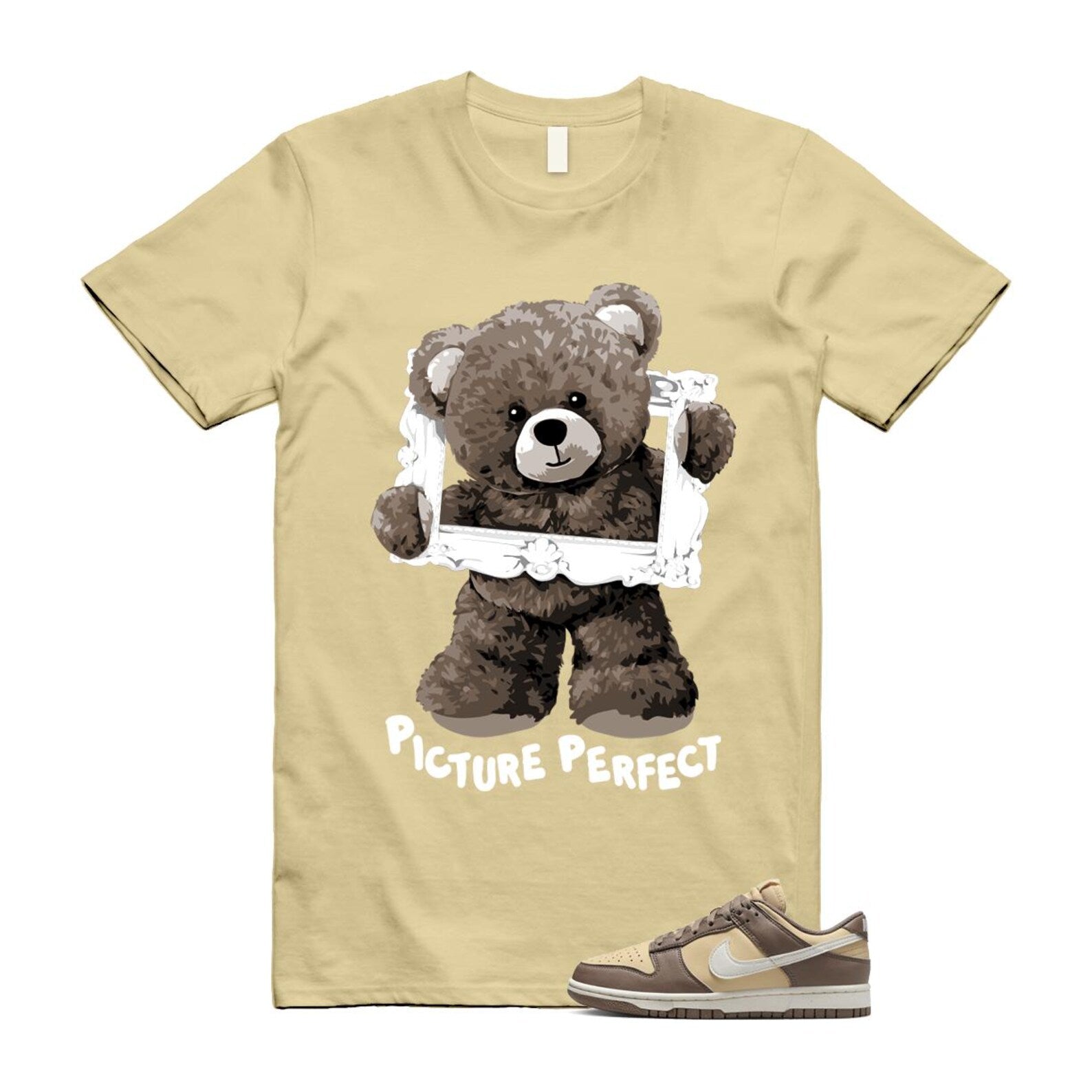 Dunk Mink Brown Sesame Coconut Milk Low Next Nature T Shirt Match PIC DD1873-201 T-Shirt, Sneaker Match Tee