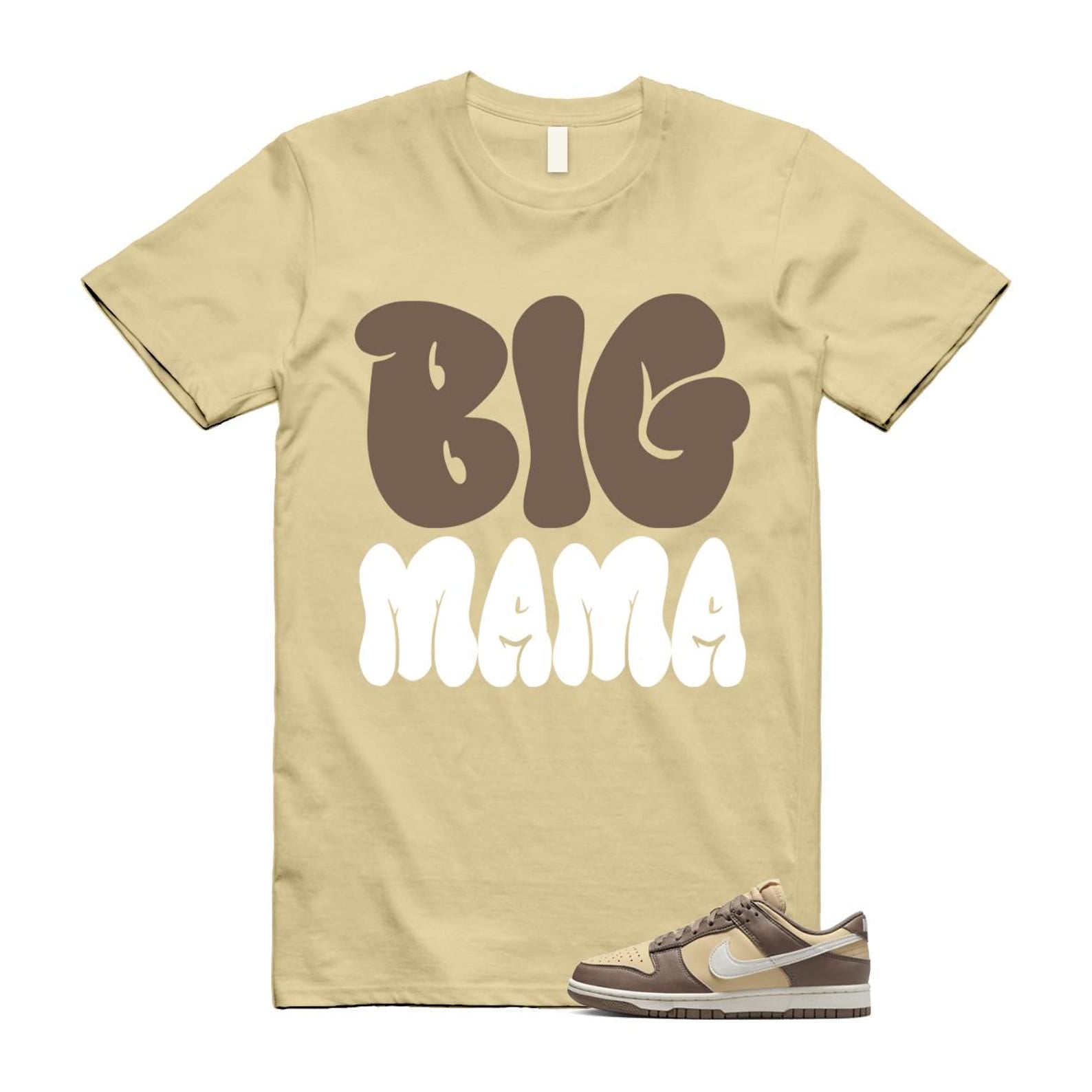 Dunk Mink Brown Sesame Coconut Milk Low Next Nature T Shirt Match MAMA DD1873-201 T-Shirt, Sneaker Match Tee