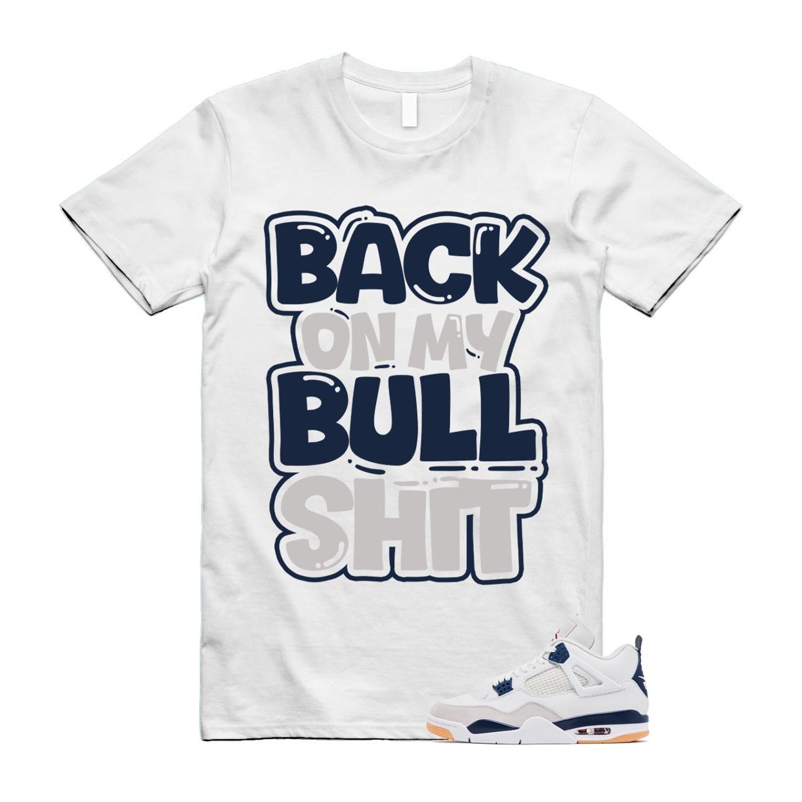 4 Navy SB Summit White Neutral Grey T Shirt Match BULL DR5415-100 T-Shirt, Sneaker Match Tee