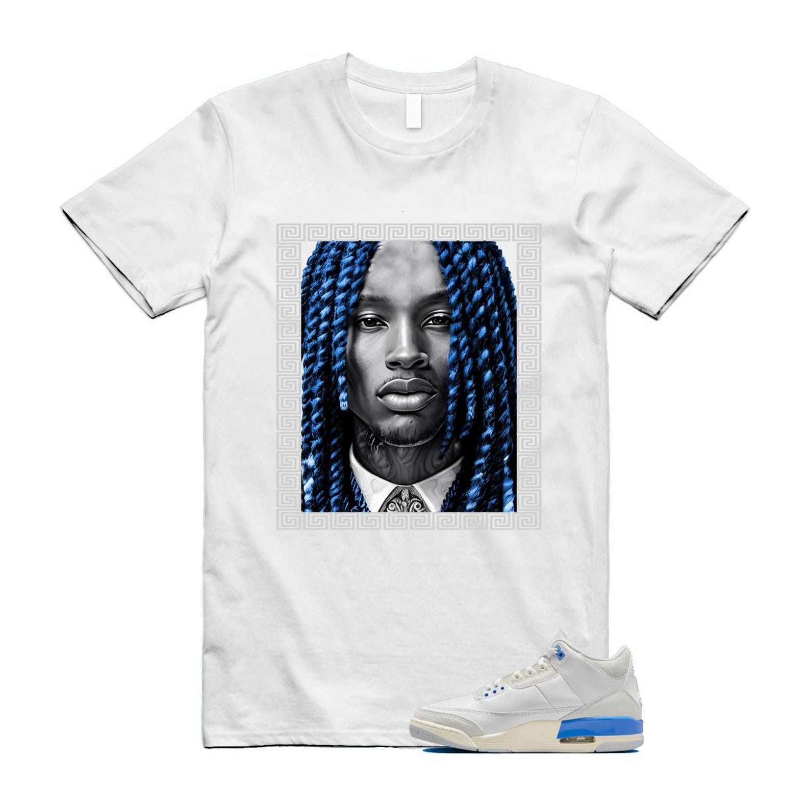 3 Lucky Shorts White Hydrogen Legend Blue Photon Dust T Shirt Match VON CT8532-101 T-Shirt, Sneaker Match Tee