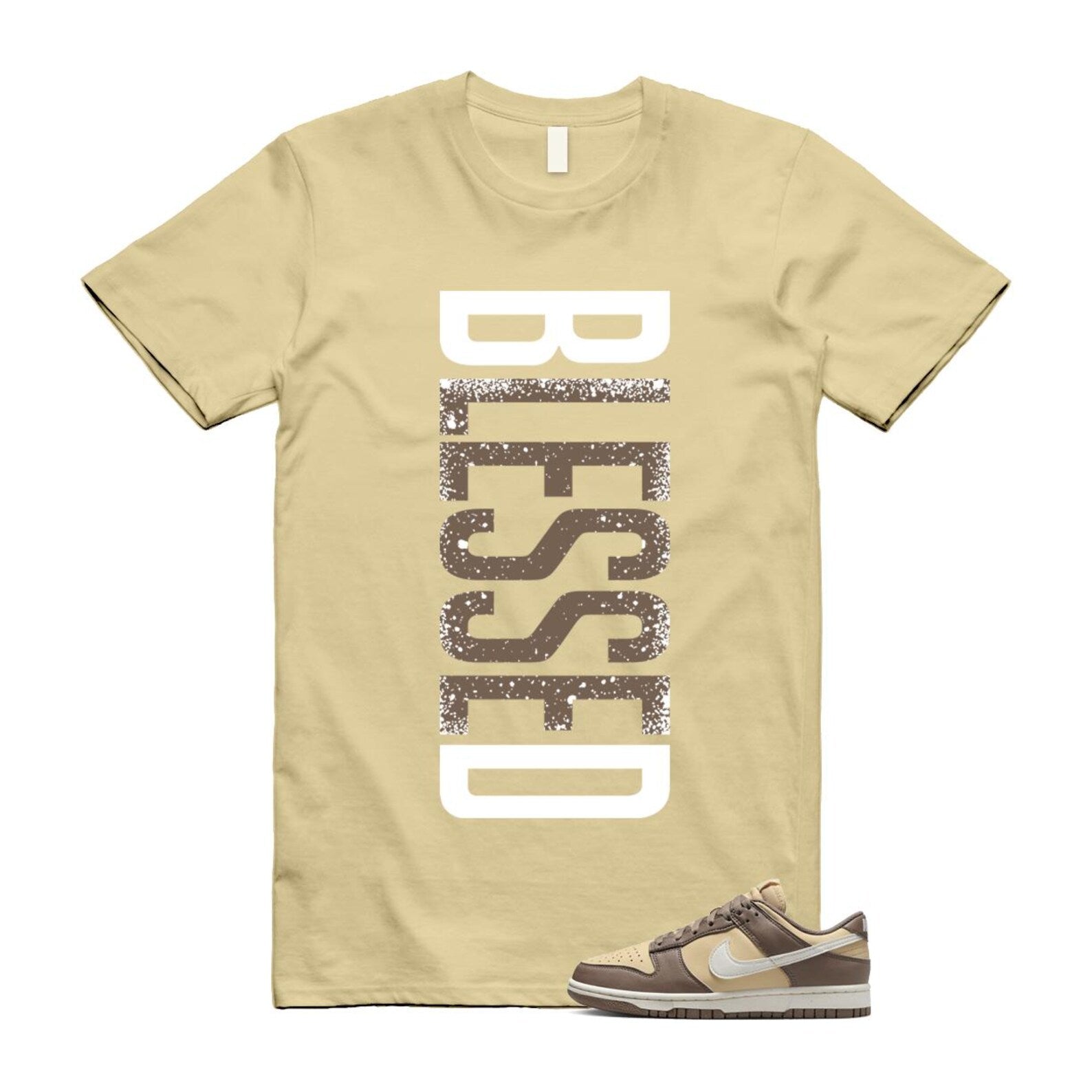 Dunk Mink Brown Sesame Coconut Milk Low Next Nature T Shirt Match VERTBLS DD1873-201 T-Shirt, Sneaker Match Tee