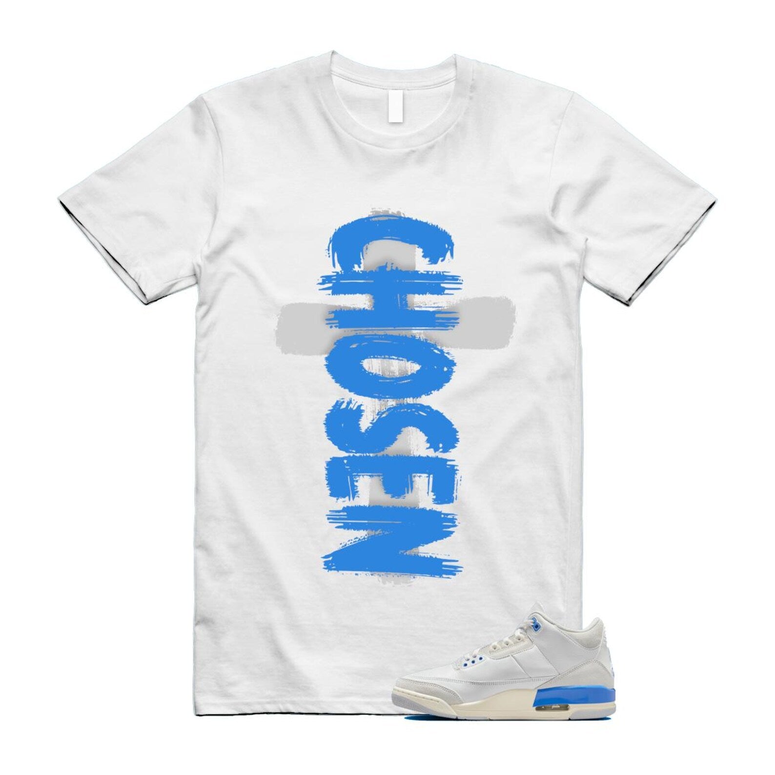 3 Lucky Shorts White Hydrogen Legend Blue Photon Dust T Shirt Match CHOSEN CT8532-101 T-Shirt, Sneaker Match Tee