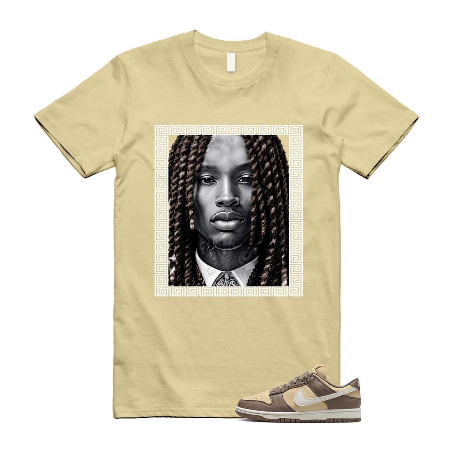 Dunk Mink Brown Sesame Coconut Milk Low Next Nature T Shirt Match VON DD1873-201 T-Shirt, Sneaker Match Tee